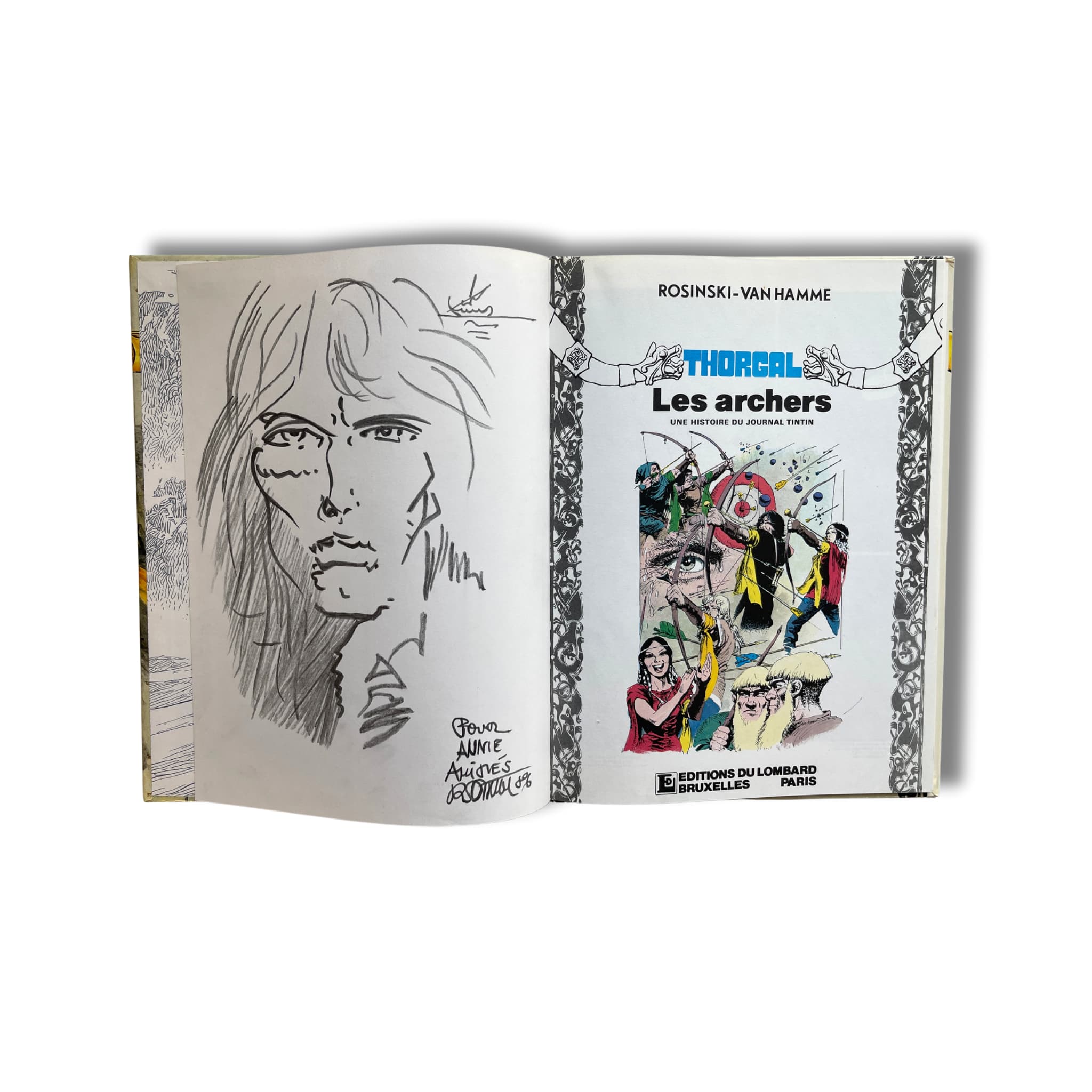 Thorgal - T8 - Les archers - Dédicace de Rosinski - EO 1985