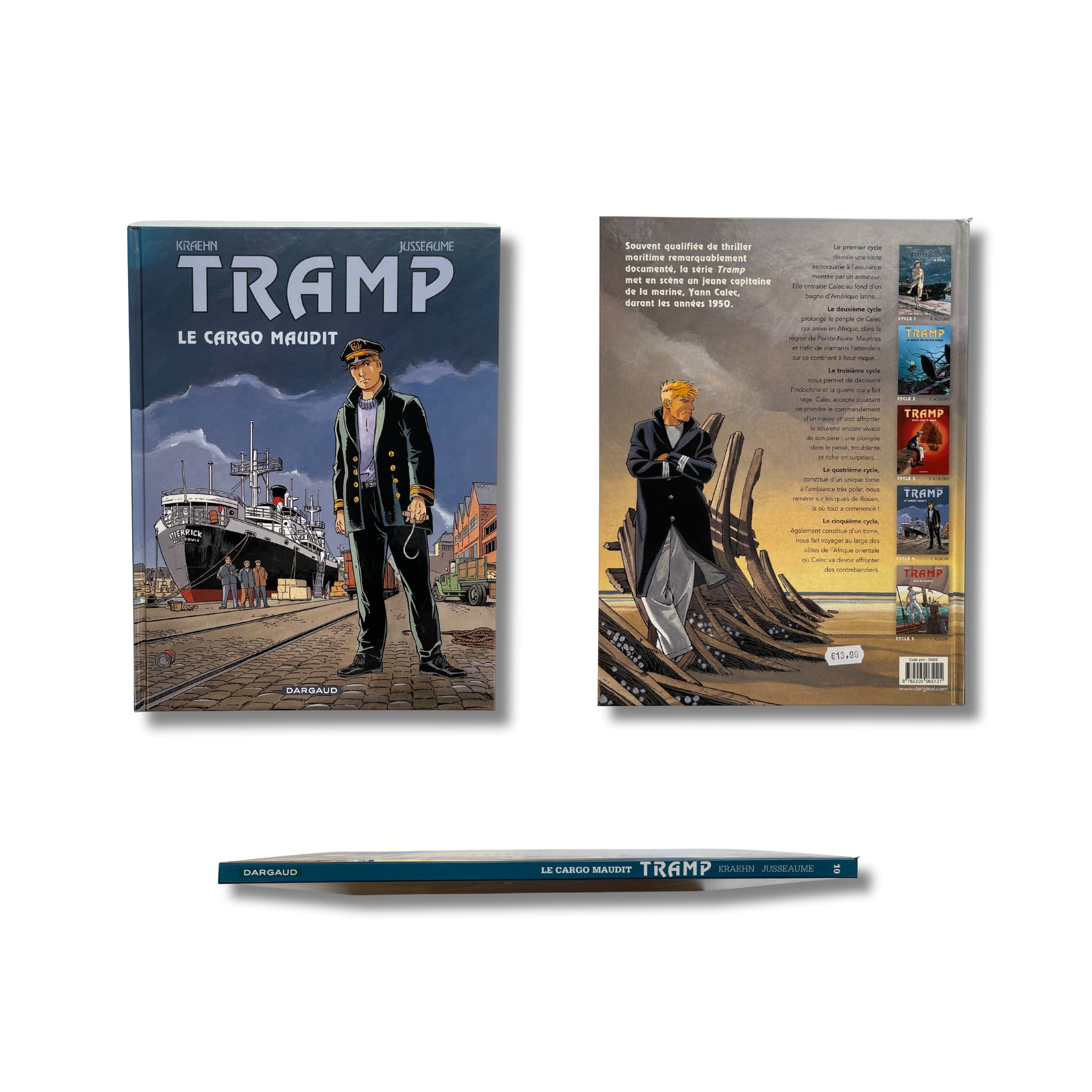 Tramp - 10. Le cargo maudit, avec dédicace de Kraehn et ex-libris signés — réédition 2017