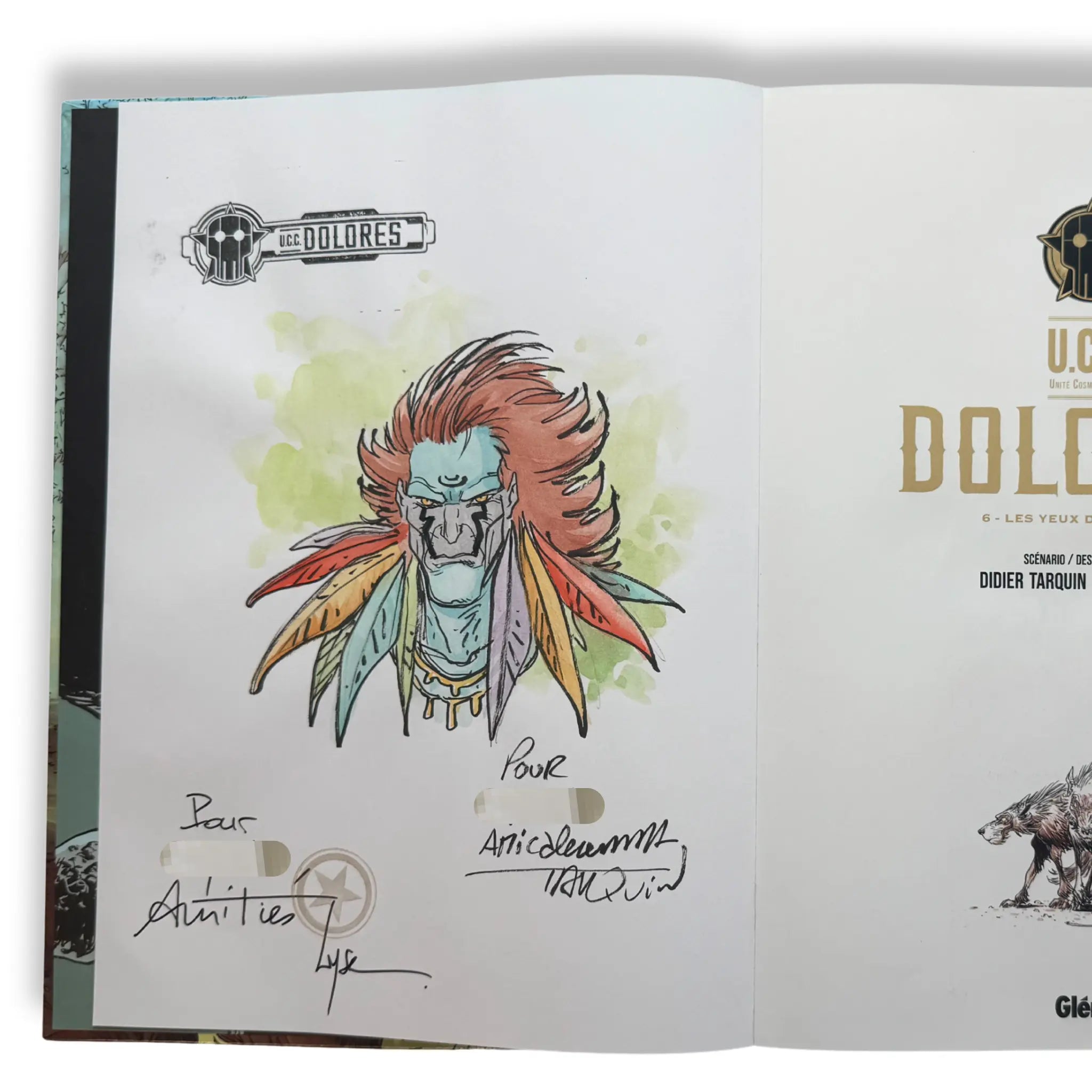 U.C.C DOLORES Les Yeux Du Sans-Peur, dédicace colorée de TARQUIN - EO 2025