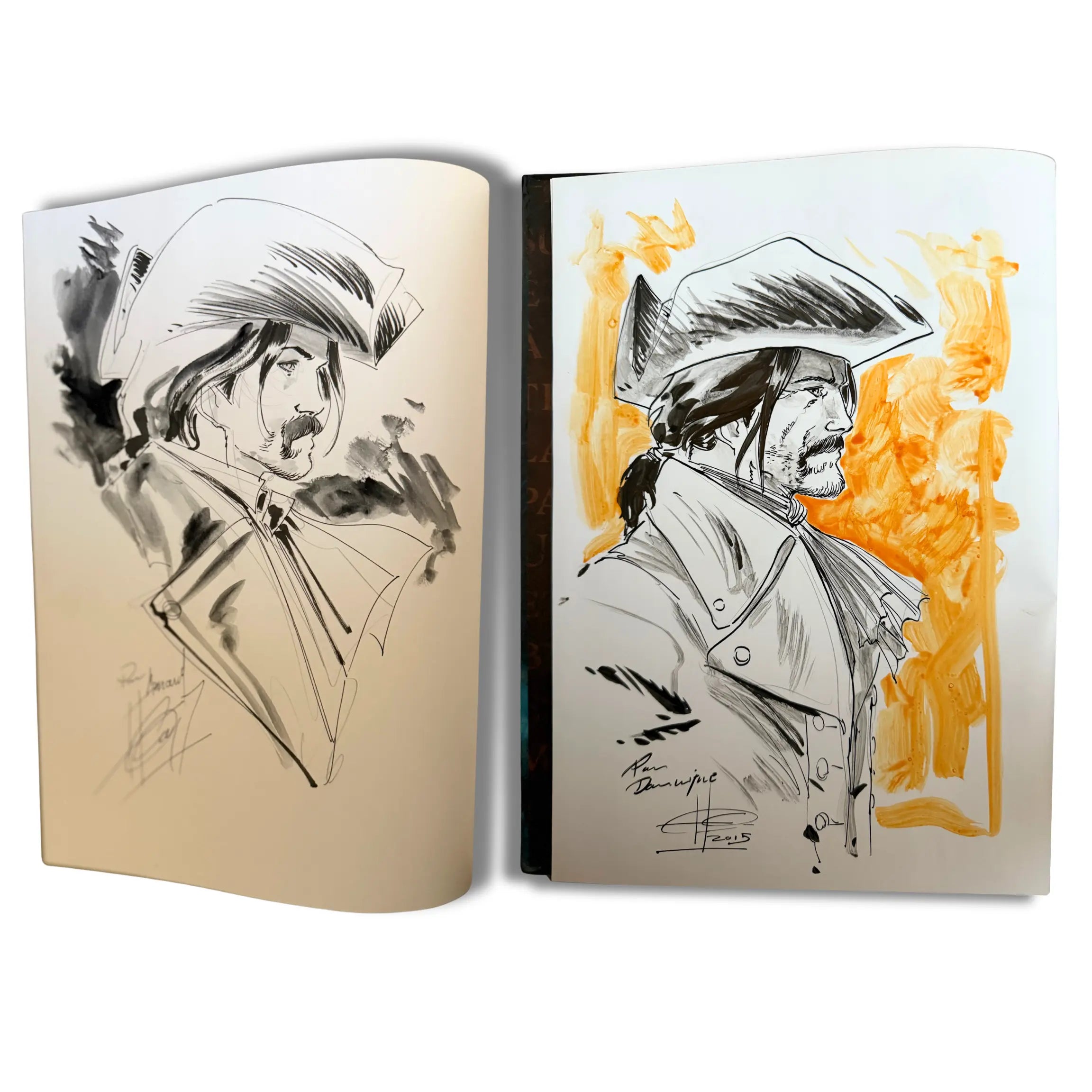 Lot de 2 BD Ulysse 1781 (T1 et T2) - Dédicace de éric Hérenguel avec exlibris signé - EO 2015-16