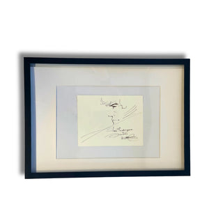 Original dessin de XIII, signé par William Vance  – Dédicace avec cadre