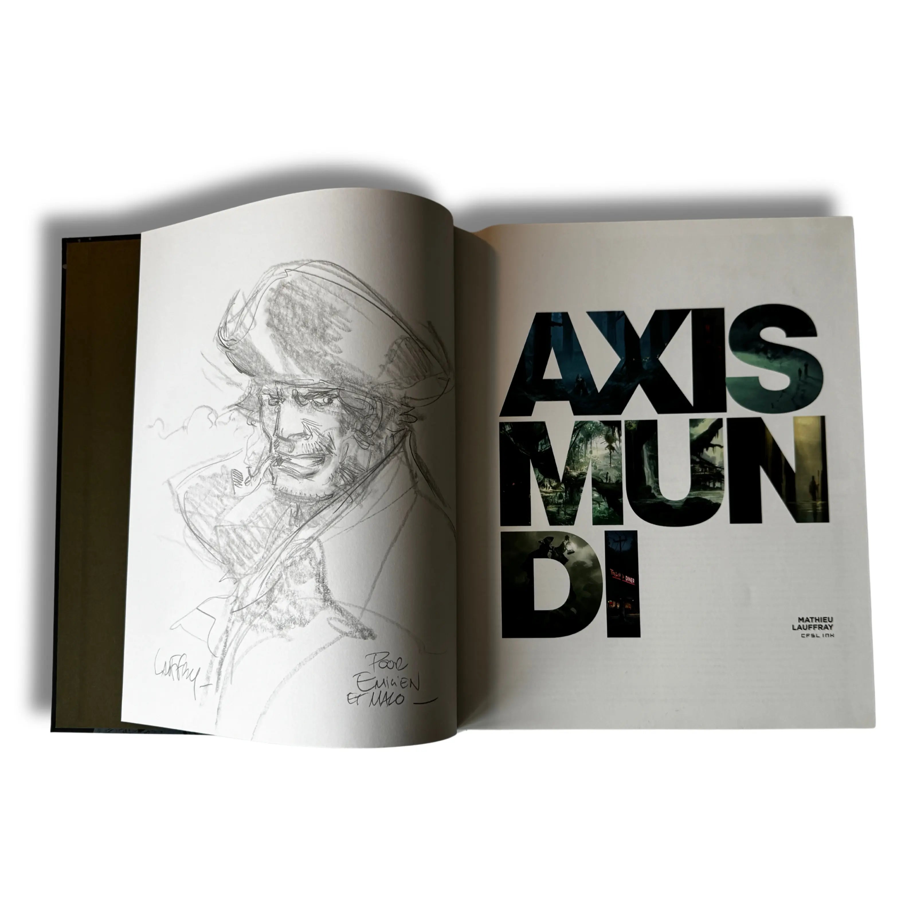 Axis Mundi, dedication by Mathieu Lauffray, limited edition 105/390 - 2016