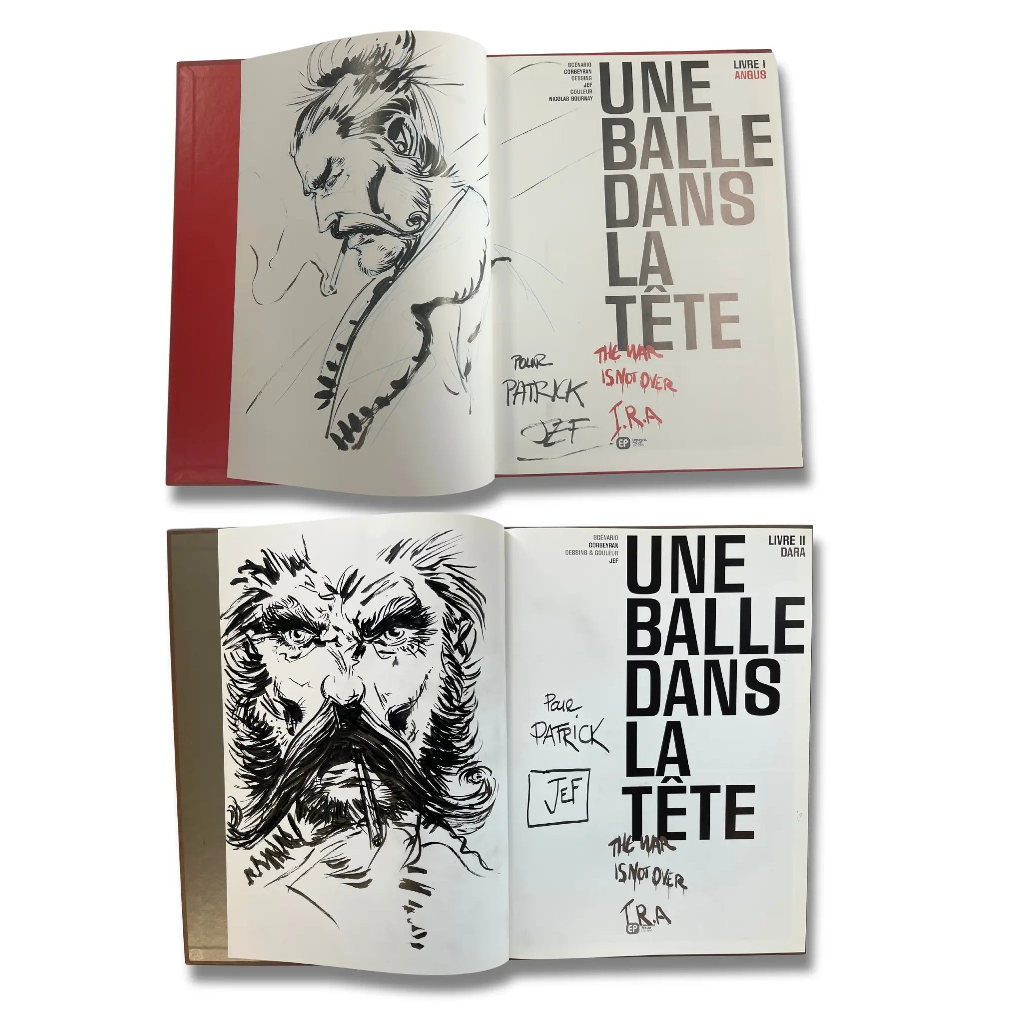Une balle dans la tête T1 et T2 - 2x Dédicace de Jef - EO 2009-10