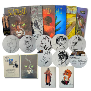 Blacksad – T1 à T6 –Série complète, dédicaces, ex-libris signés et marque-page - EO/Réé