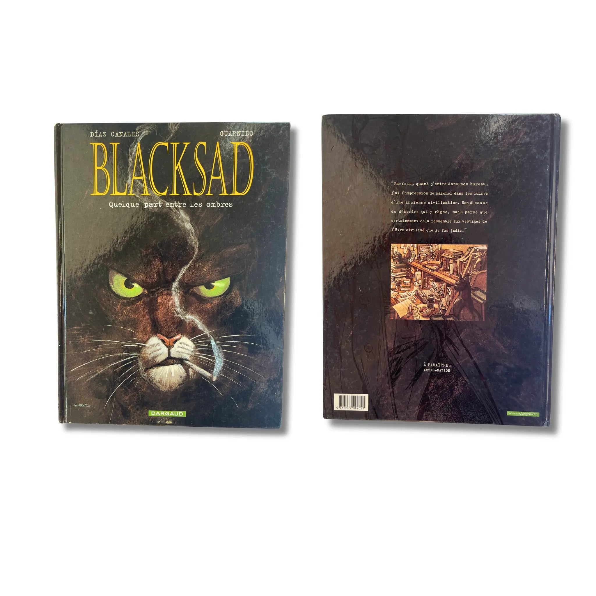 Blacksad–T1 à 4-6 dédicaces par Guarnido, 2 ex-libris, sériegraphie (n° 123/300)