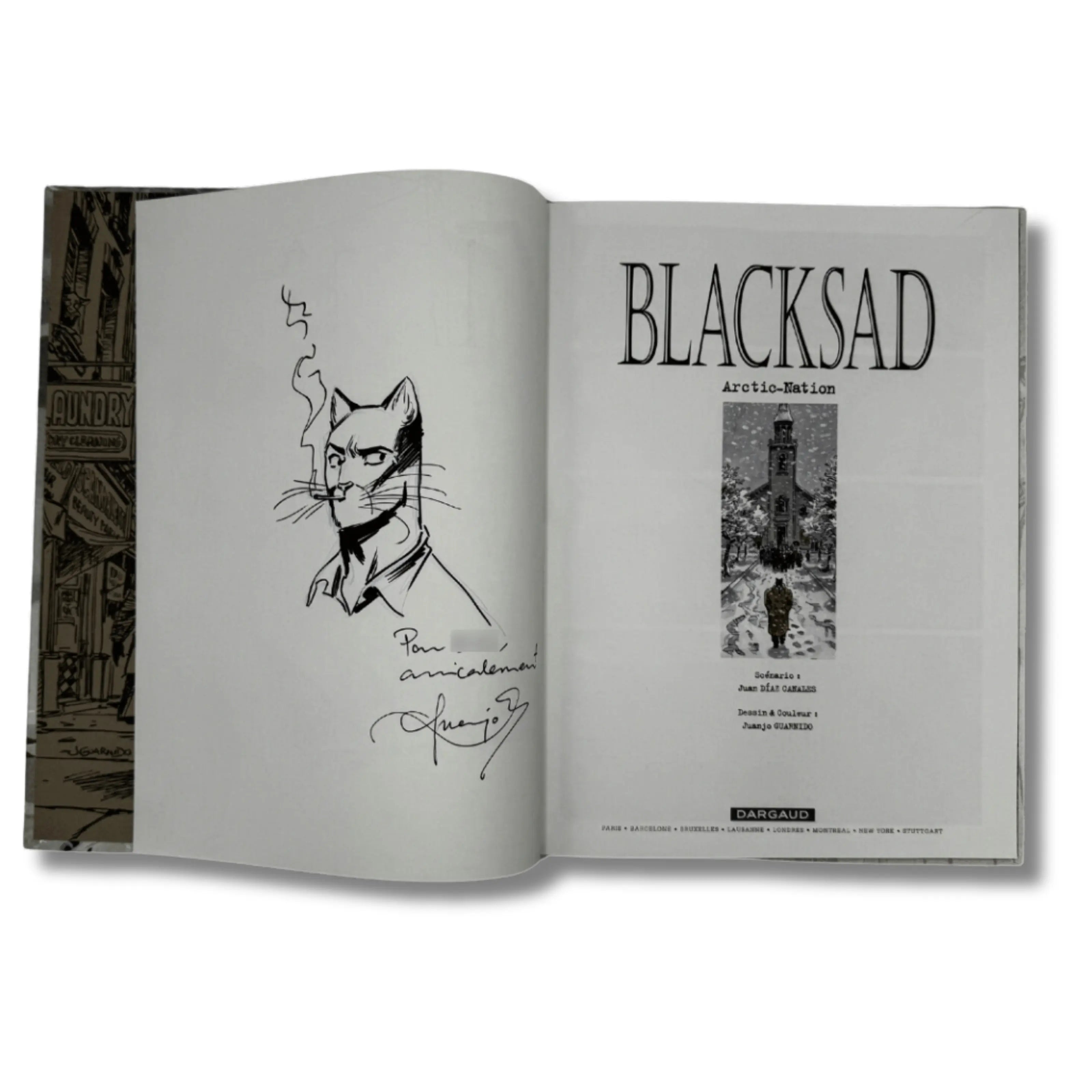 Blacksad, Tome 2 : Arctic-Nation - EO Dédicace de Juanjo Guarnido - 2003