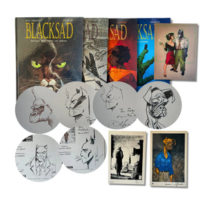 Blacksad–T1 à 4-6 dédicaces par Guarnido, 2 ex-libris, sériegraphie (n° 123/300)