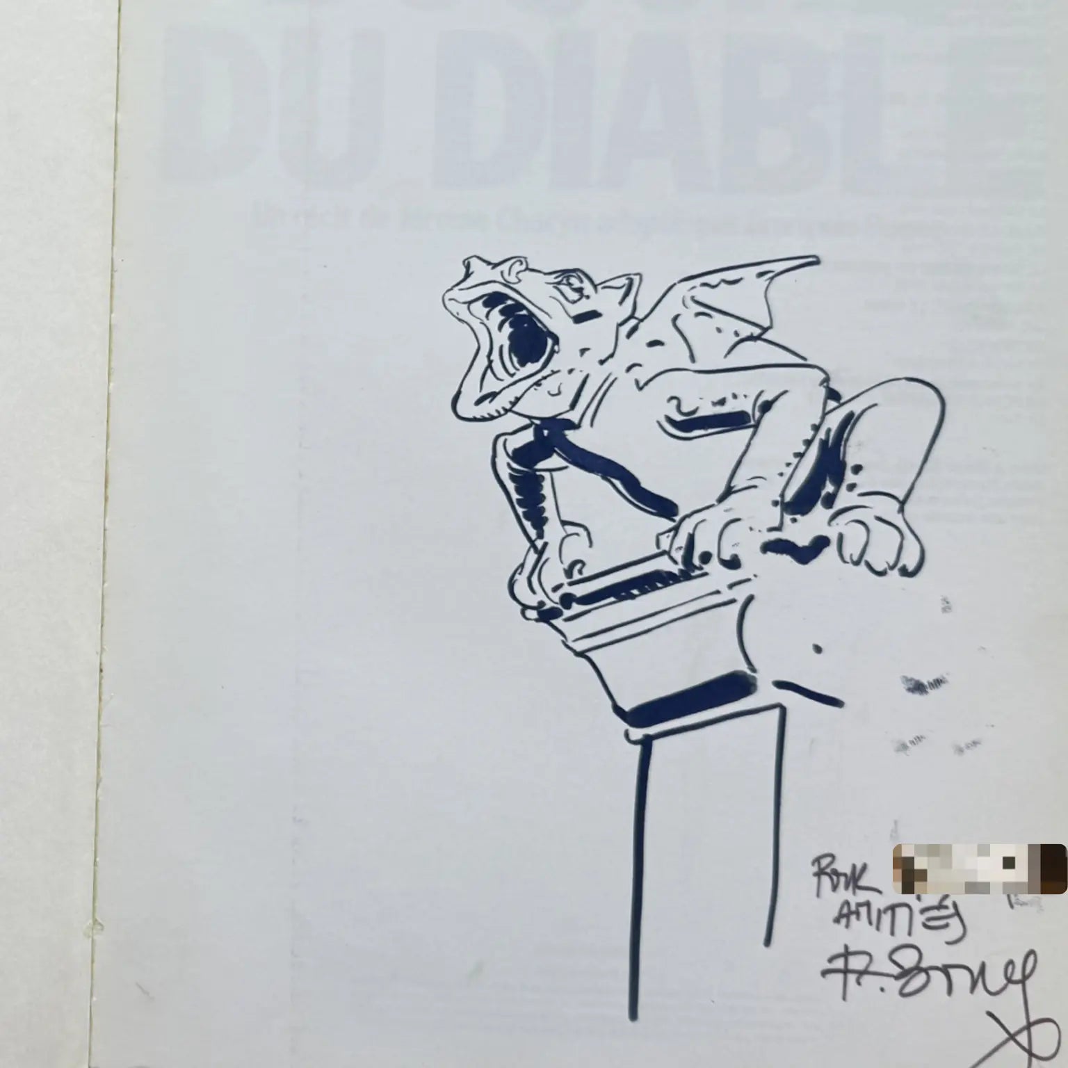 La Bouche du Diable | Album dédicacé par François Boucq  , EO 1990