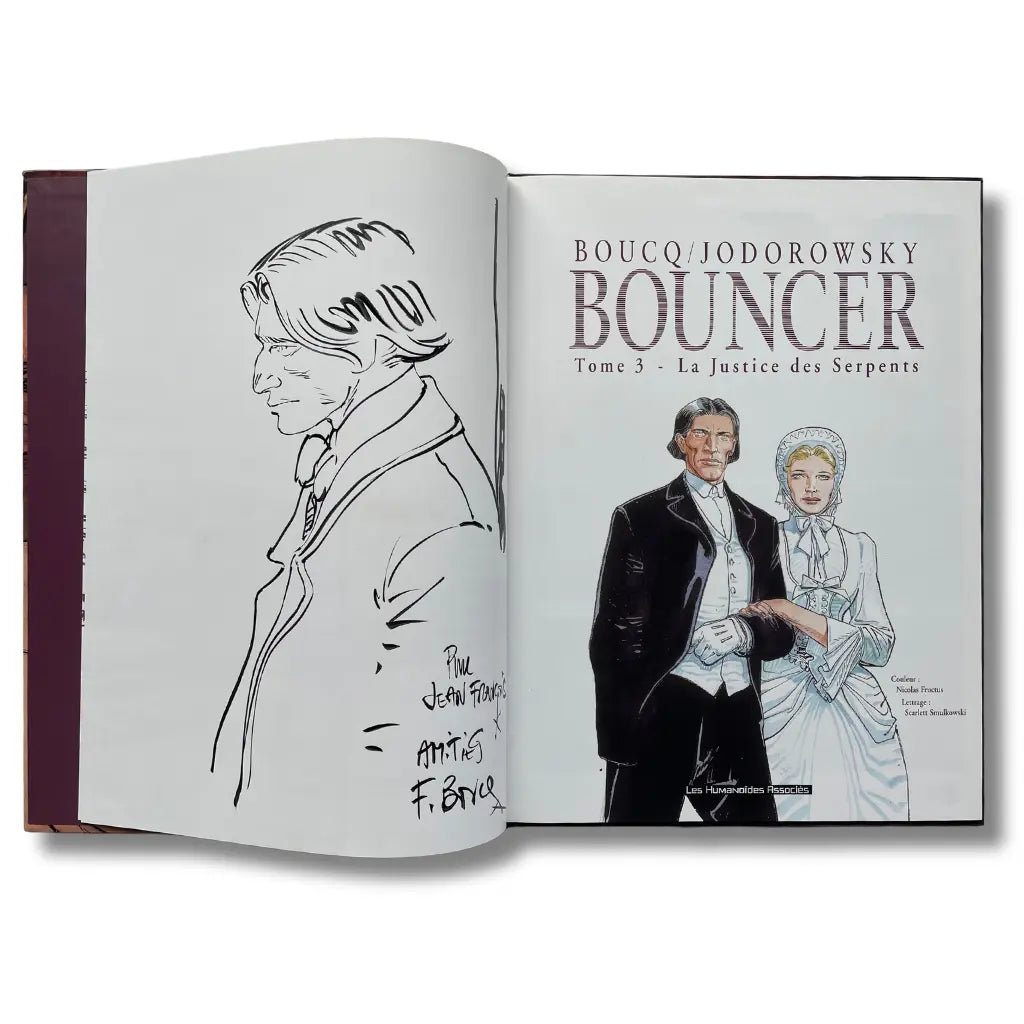 Bouncer, Tome 3 : La Justice des Serpents - Dédicace de Boucq, EO 2003