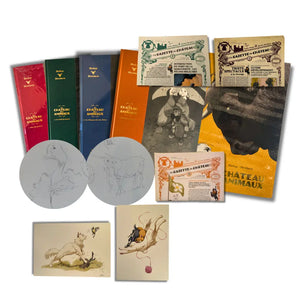 Le Château des Animaux - tirage de luxe – Tomes 1 à 4 – deux dédicaces signées par Delep, deux ex-libris, avec trois gazettes numérotées – EO 2019-2025