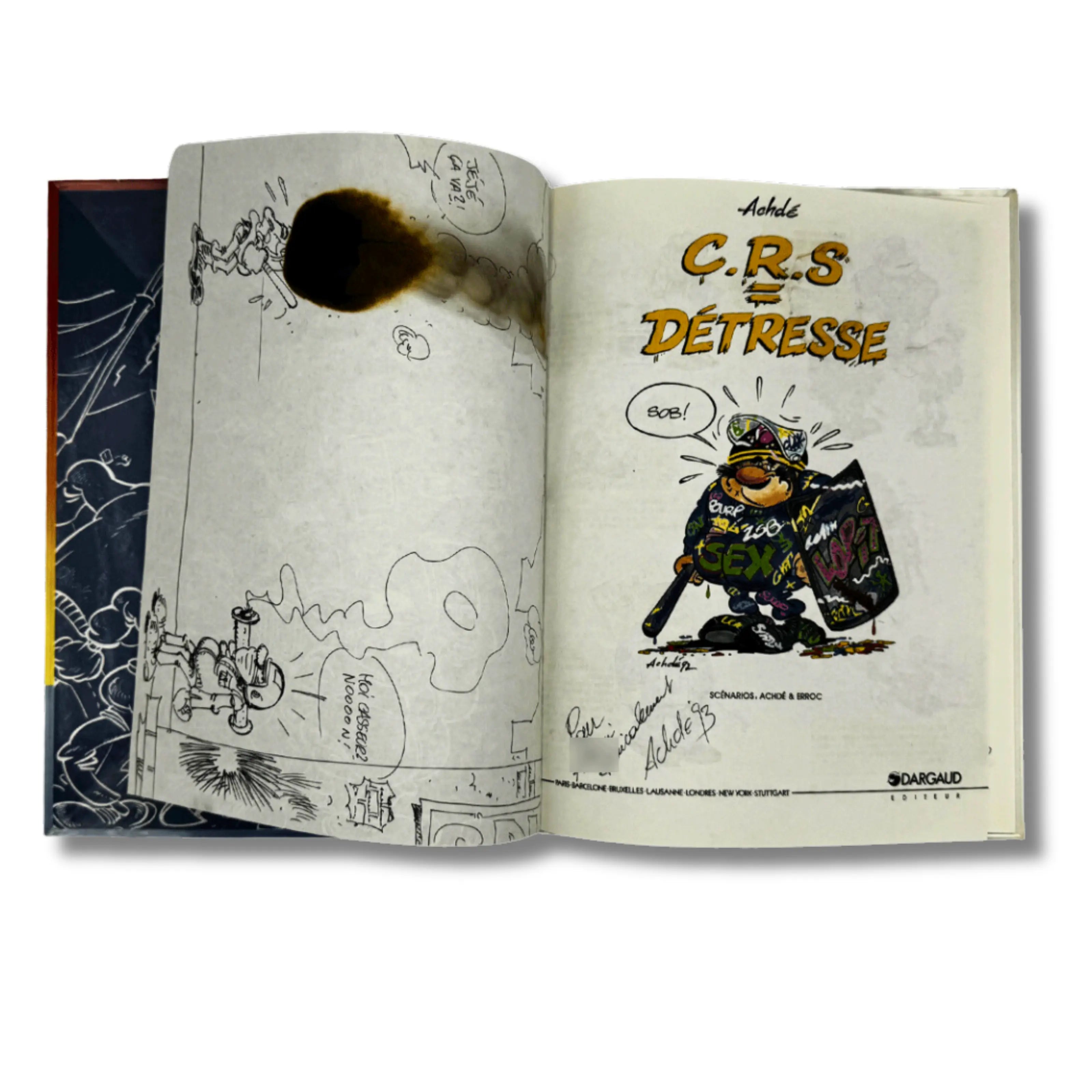 C.R.S. Détresse Tome 1 à 10 - Dédicace de Achdé