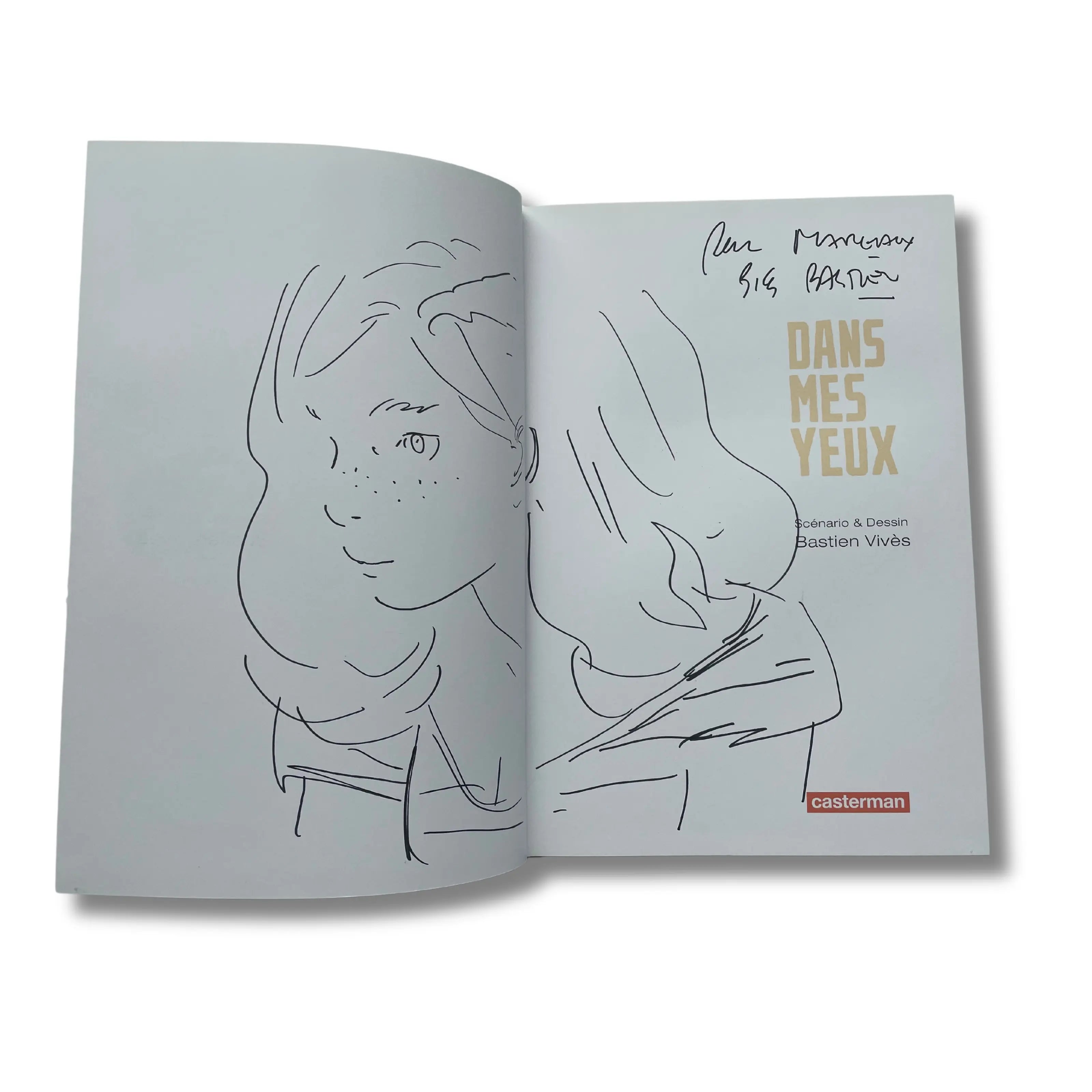 Dans mes yeux, dédicace de Bastien Vivès, EO 2009