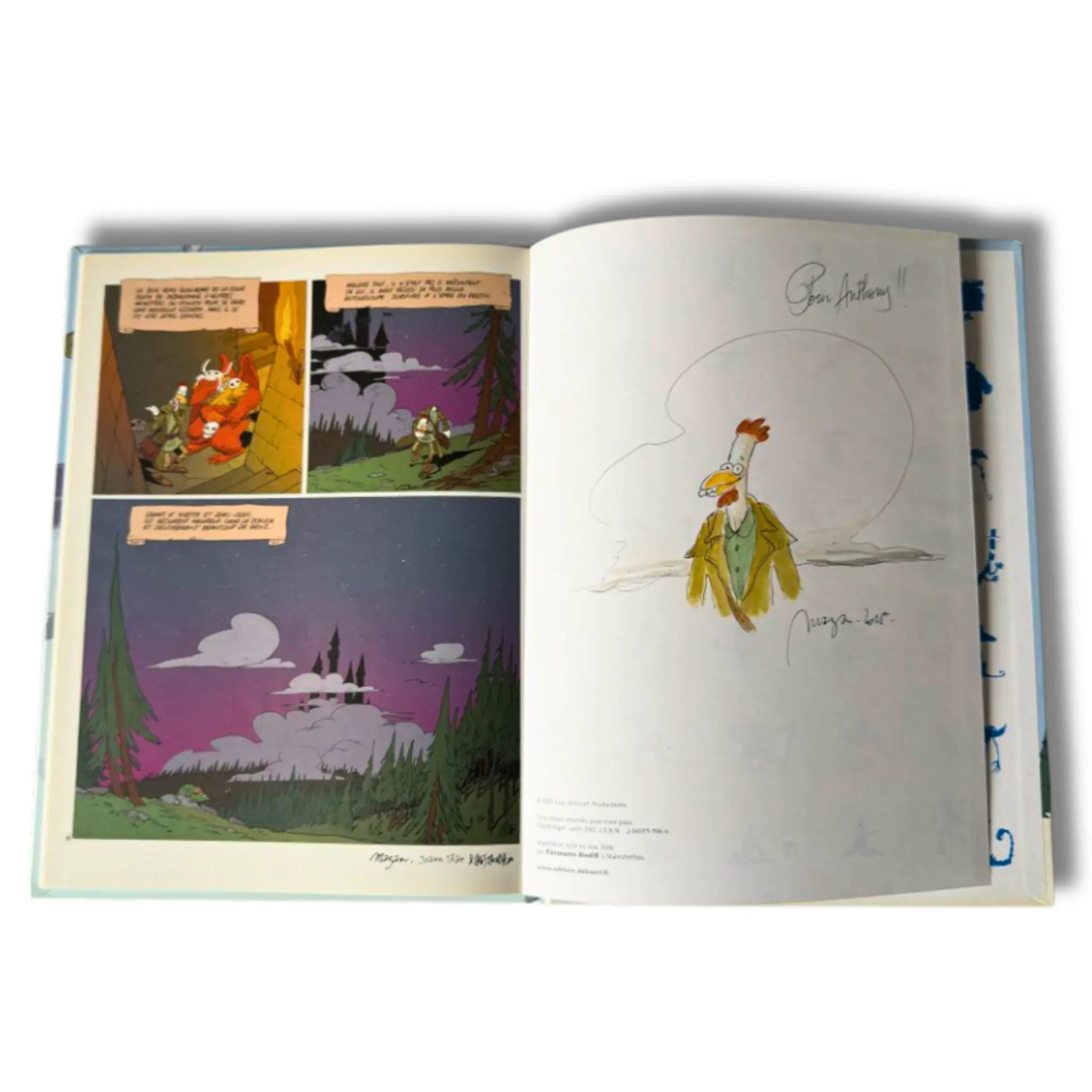 Donjon Monsters, Tome 1 : Jean-Jean la Terreur, dédicace de Mazan, EO 2001