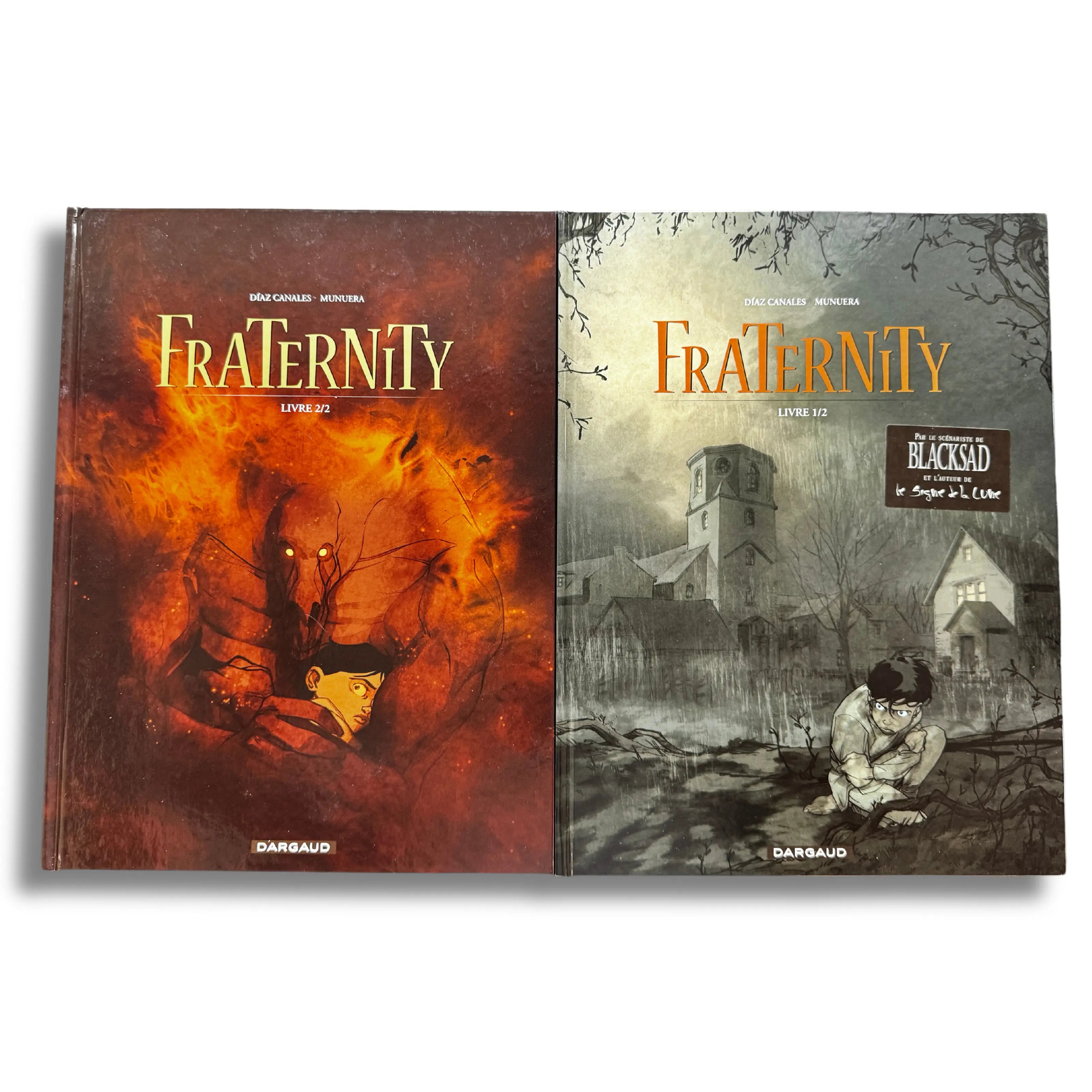 Fraternity, Lot de 2 tomes Livre 1 et 2 - Dédicace de Juan Diaz Canalès, EO 2011