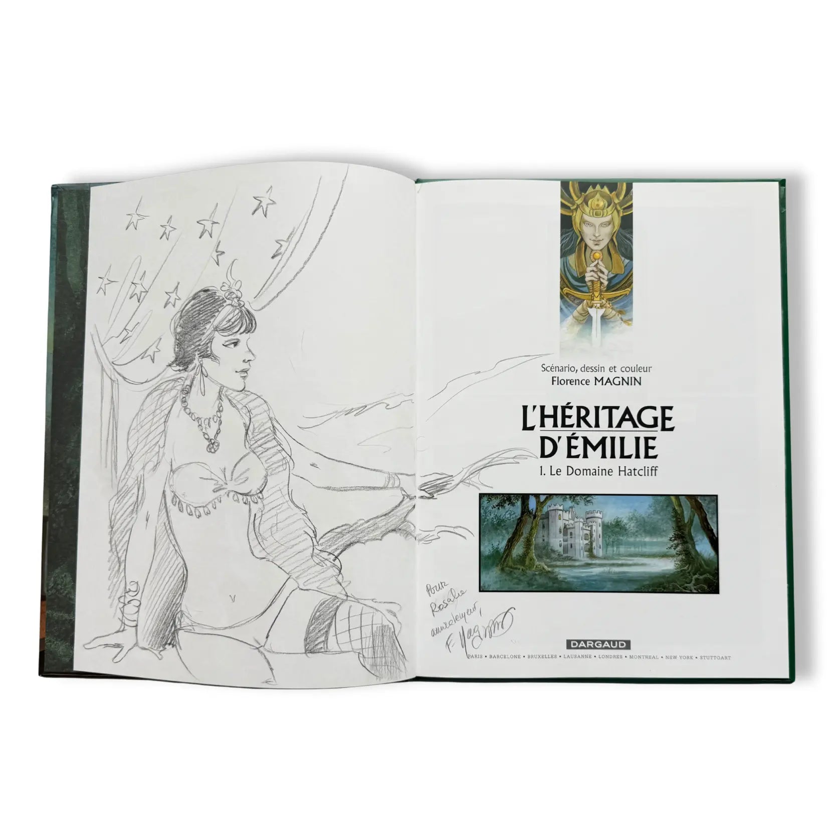 L'héritage D'émilie   - Dédicace de Florence Magnin  - EO 2007