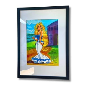 Original dessin, dédicacé et signé par Christian Jacot - format : 30 x 21 cm