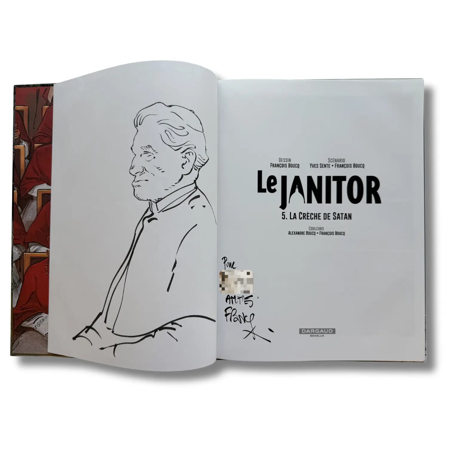 Le Janitor, Dédicacée par François Boucq, EO 2017