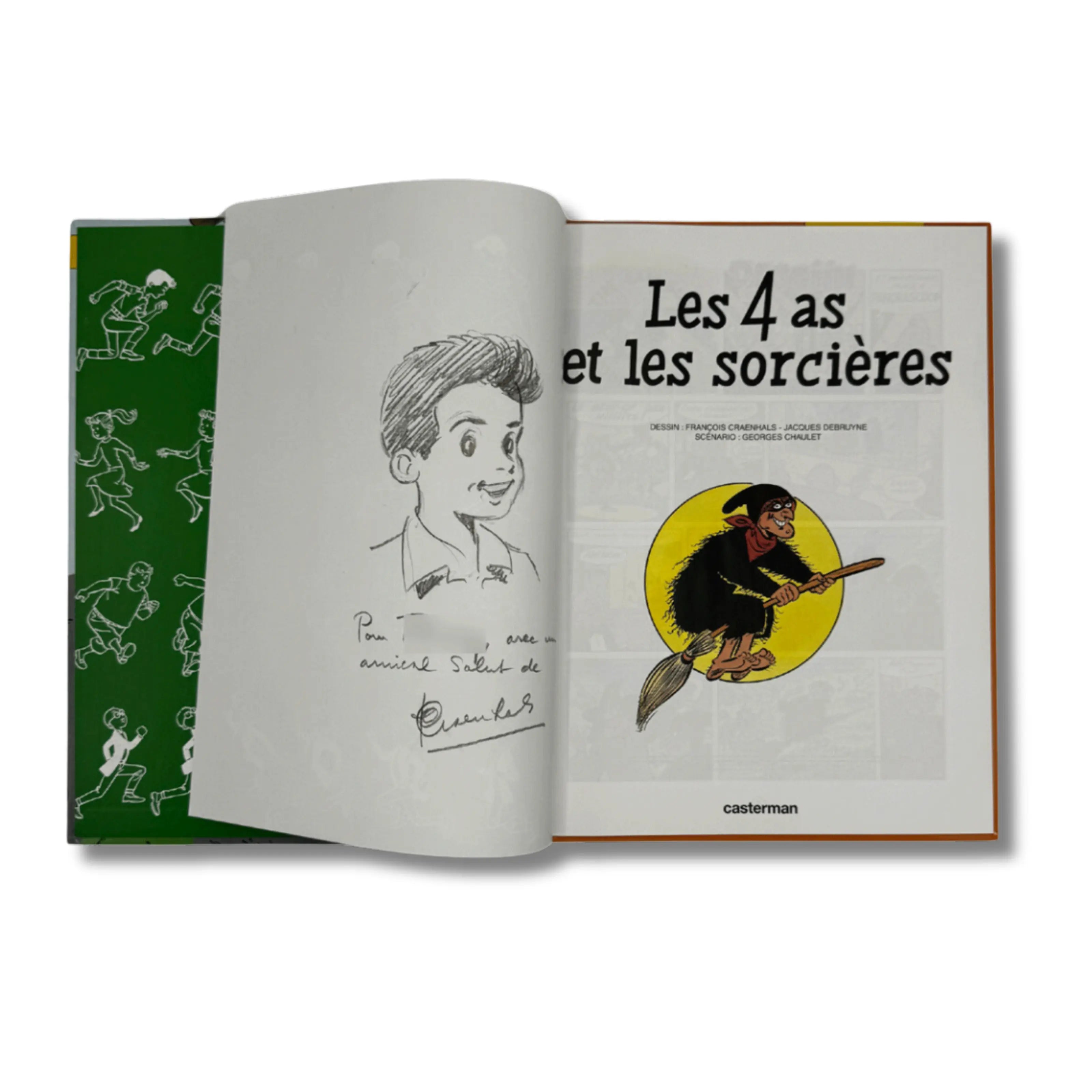 Les 4 As et les sorcières - Dédicace de François Craenhals - EO 1997