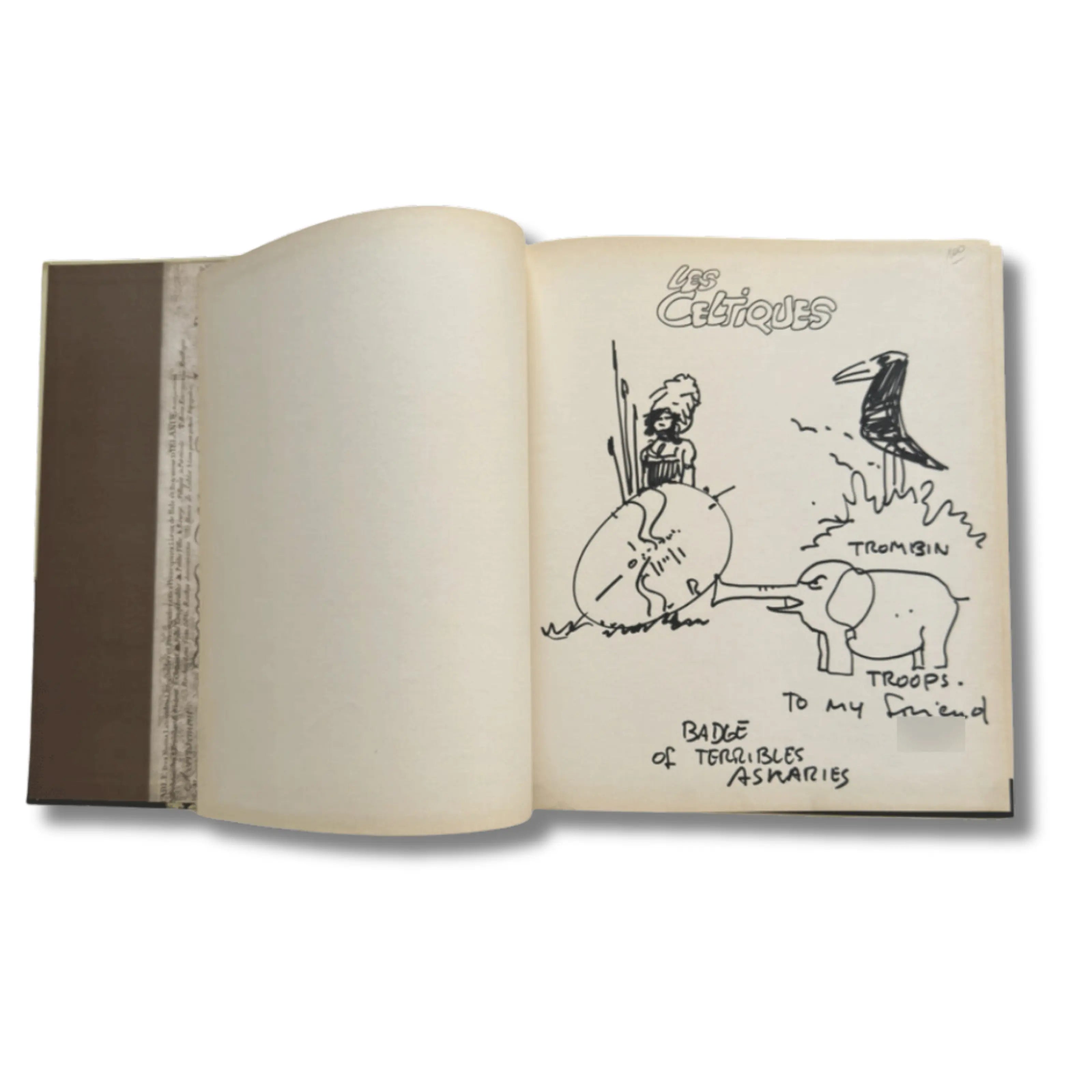 Corto Maltese, Les Celtiques - Dédicace de Hugo Pratt - 1981