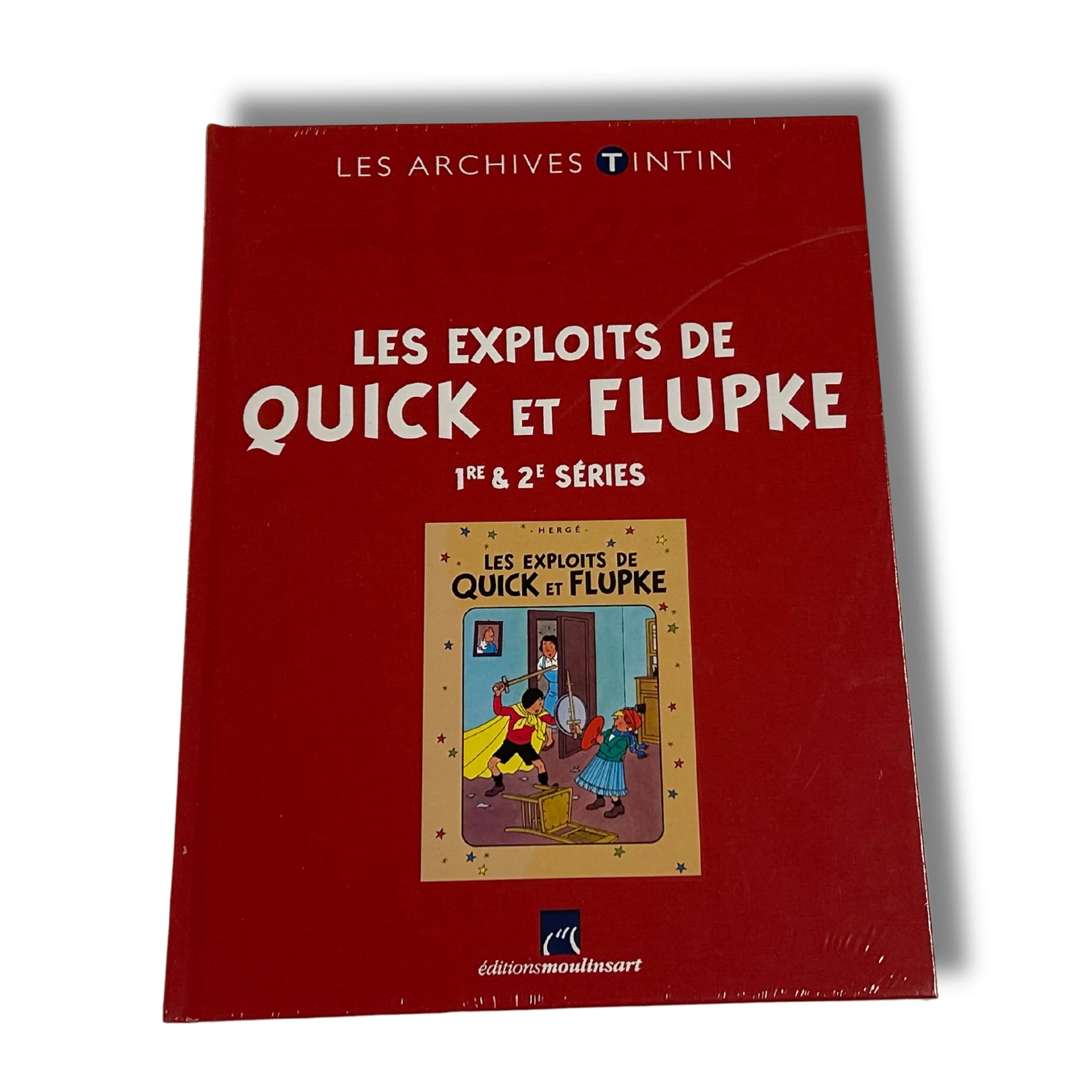 Lot de 6 albums - Les archives Tintin, Les Exploits de Quick et Flupke, Série 1 à 11 - neuf sous blister
