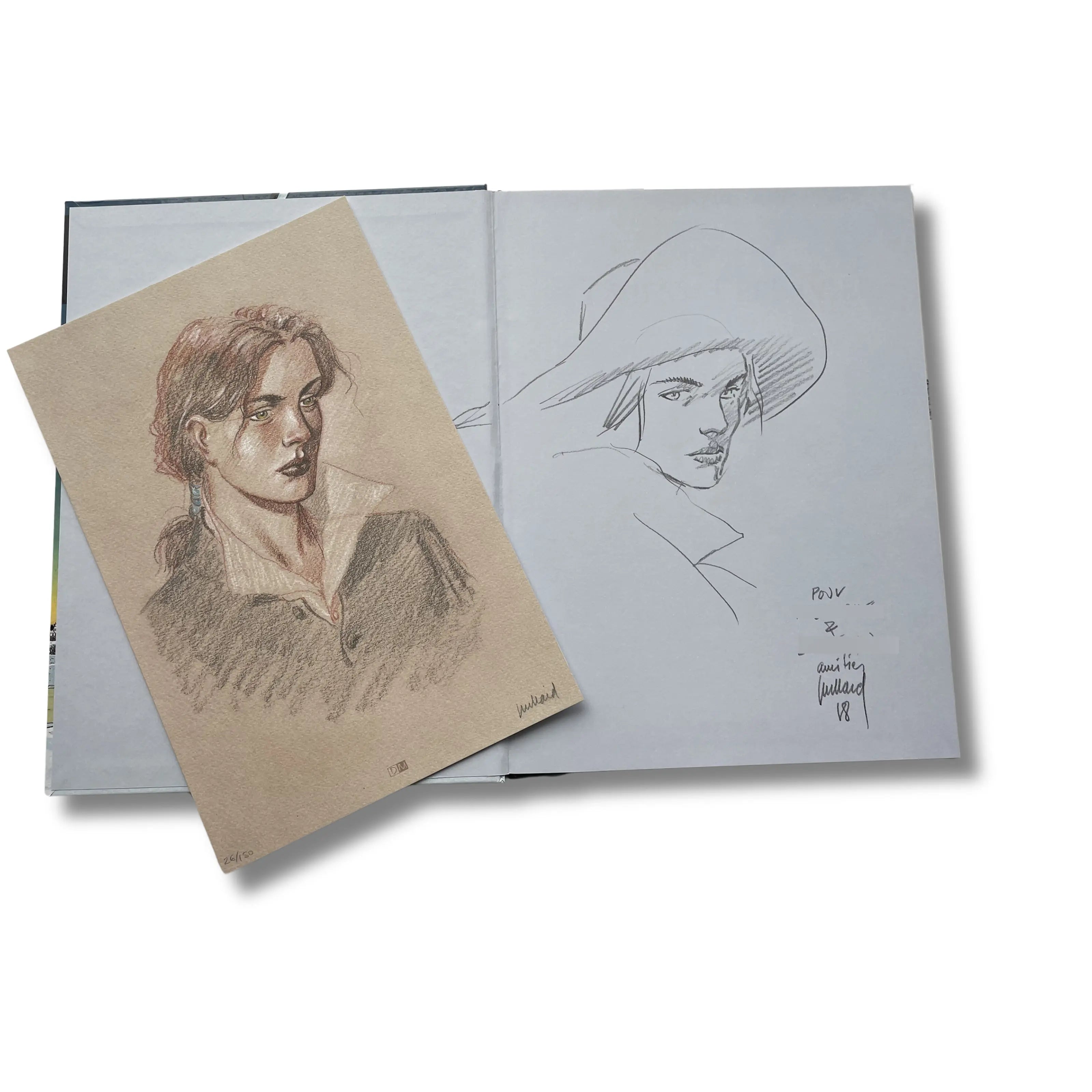 Les 7 vies de l'épervier - Dédicace de Juillard avec ex-libris - EO 2014