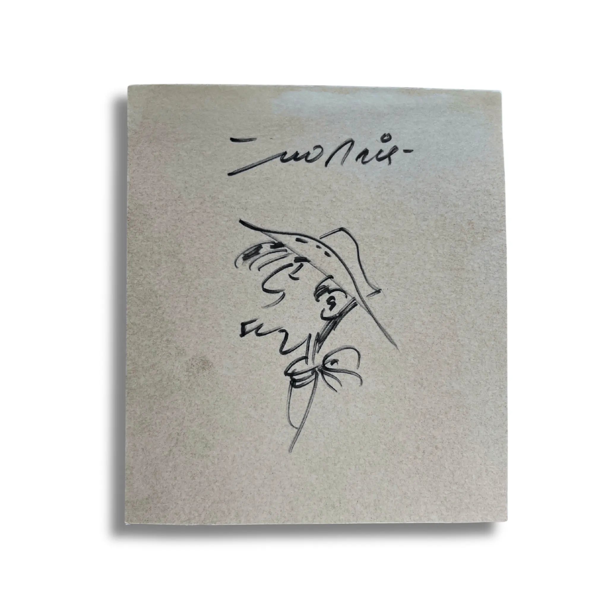 Lucky Luke – Dessin original signé par Morris – Dédicace avec cadre