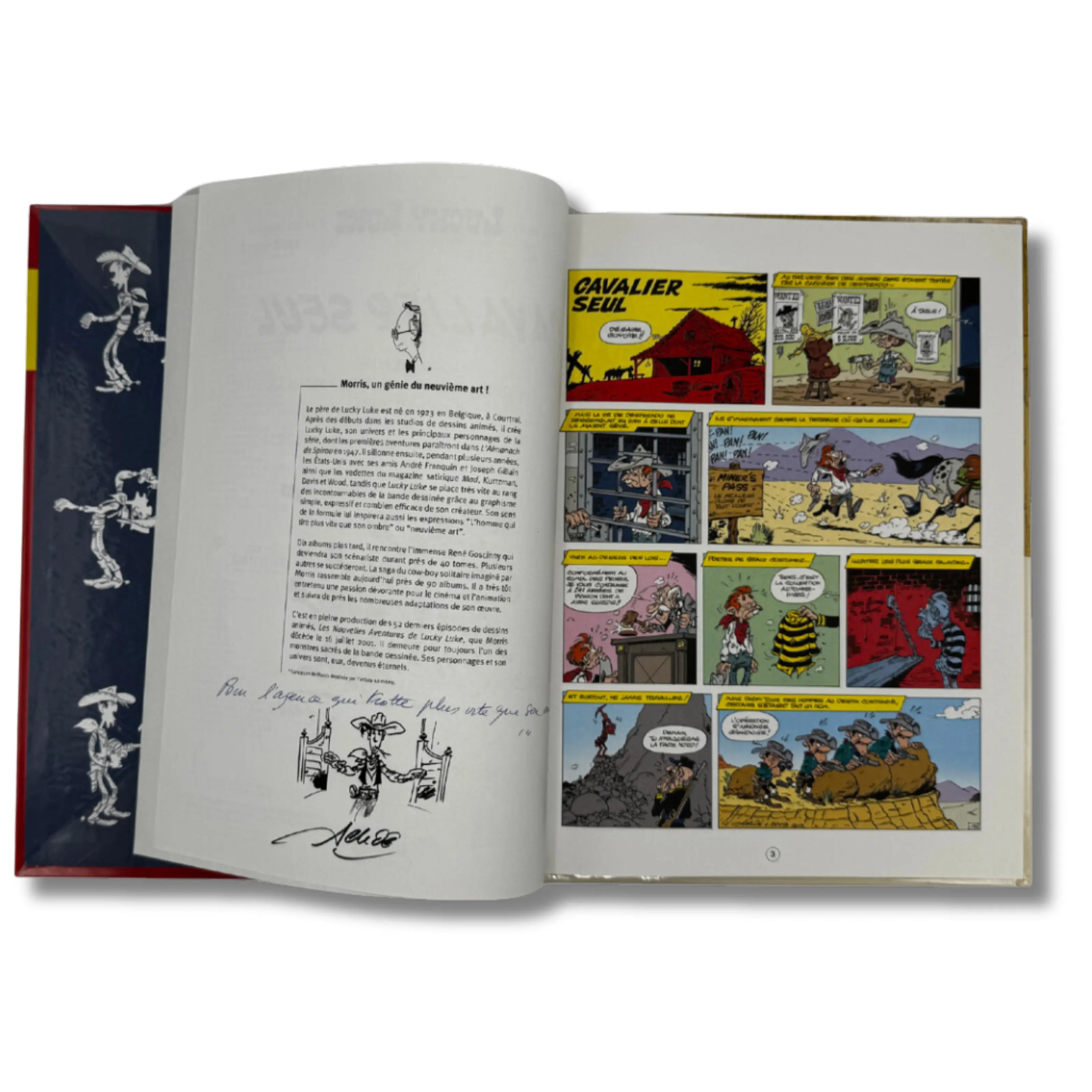 Lucky Luke Cavalier Seul - Dédicace de Achdé - EO 2012