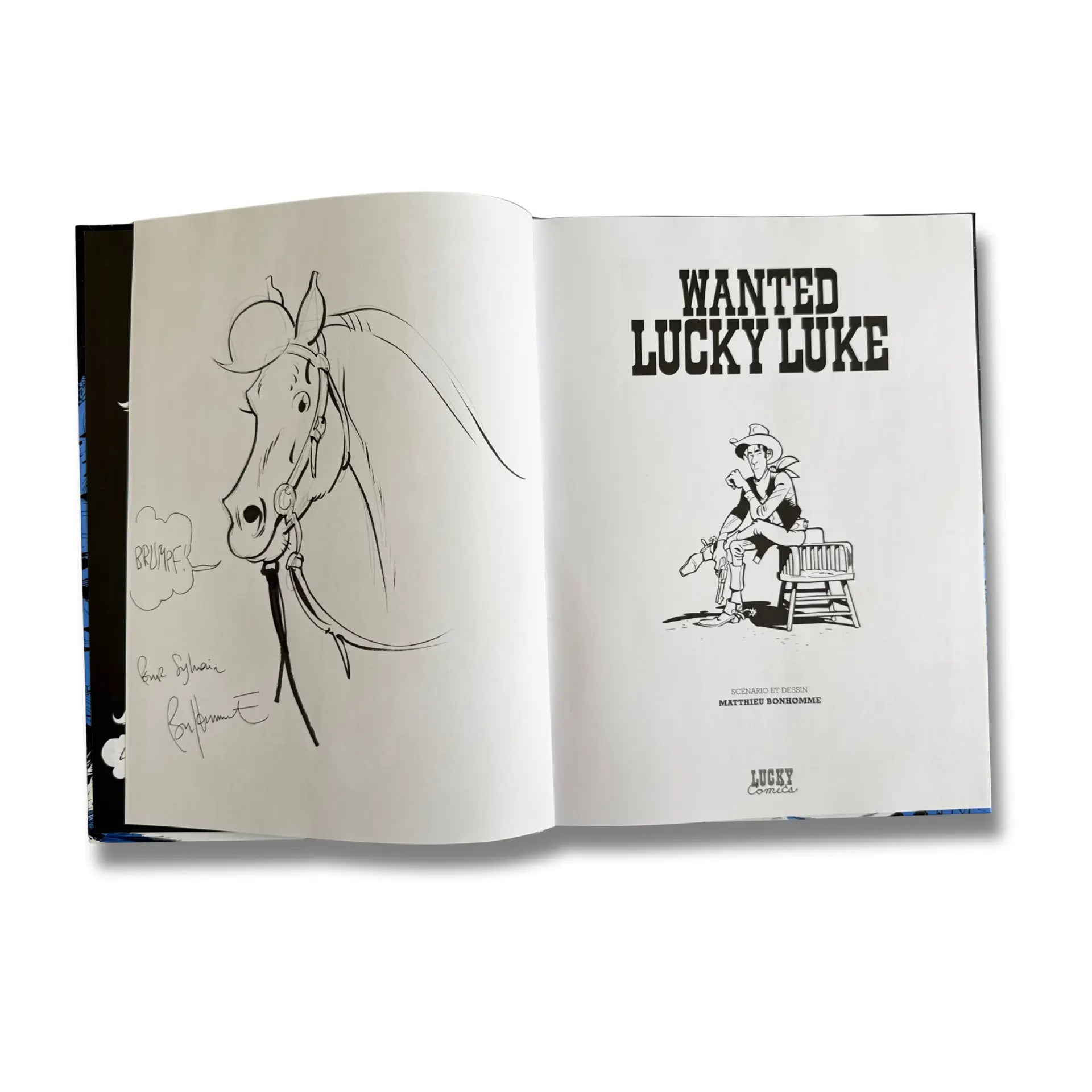 Wanted Lucky luke - Dédicace de Bonhomme - EO 2021