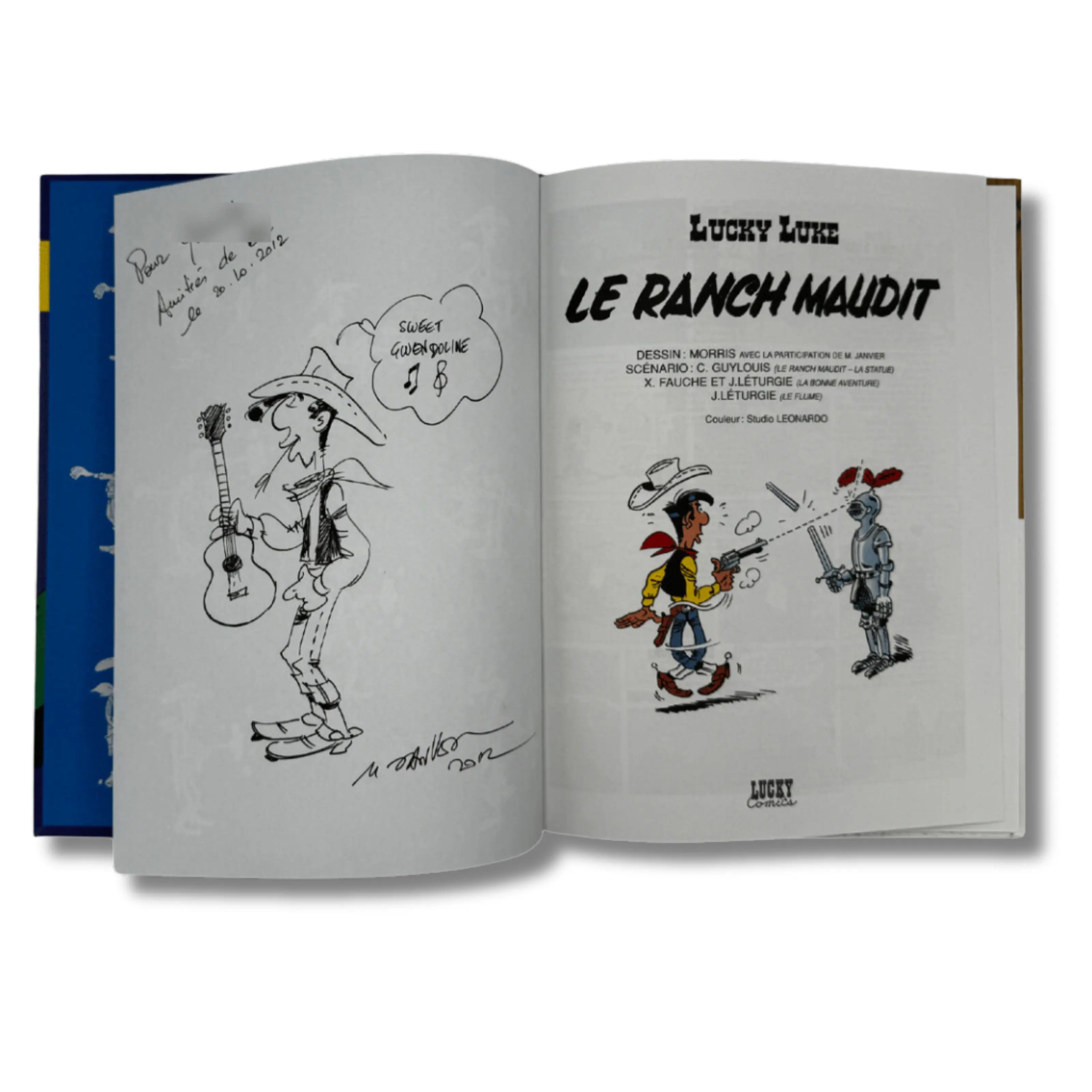 Lucky Luke Le Ranch Maudit - Dédicace de Achdé - EO 2007
