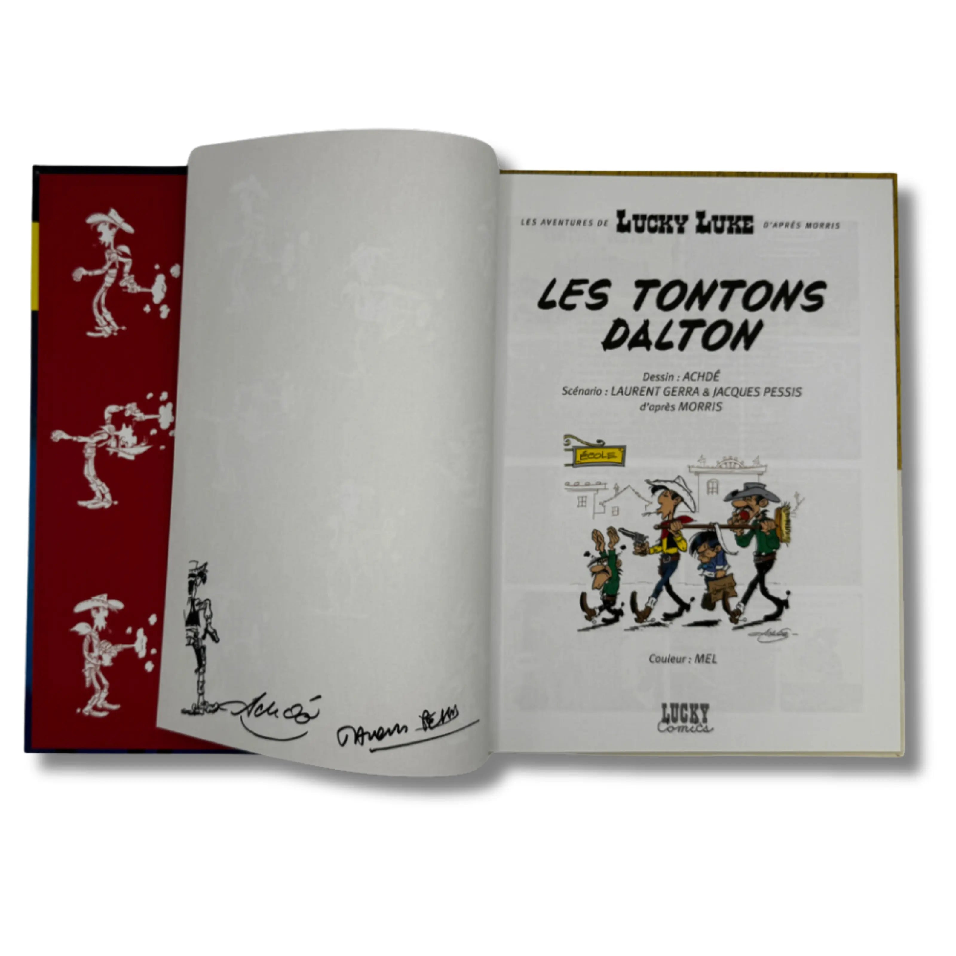 Lucky Luke Les Tontons Dalton - Dédicace de Achdé -  EO 2014