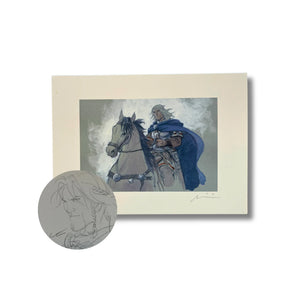 Puzzle de collection dédicacé par Marini – Dessin original au crayon - édition limitée - 22 x 16 cm