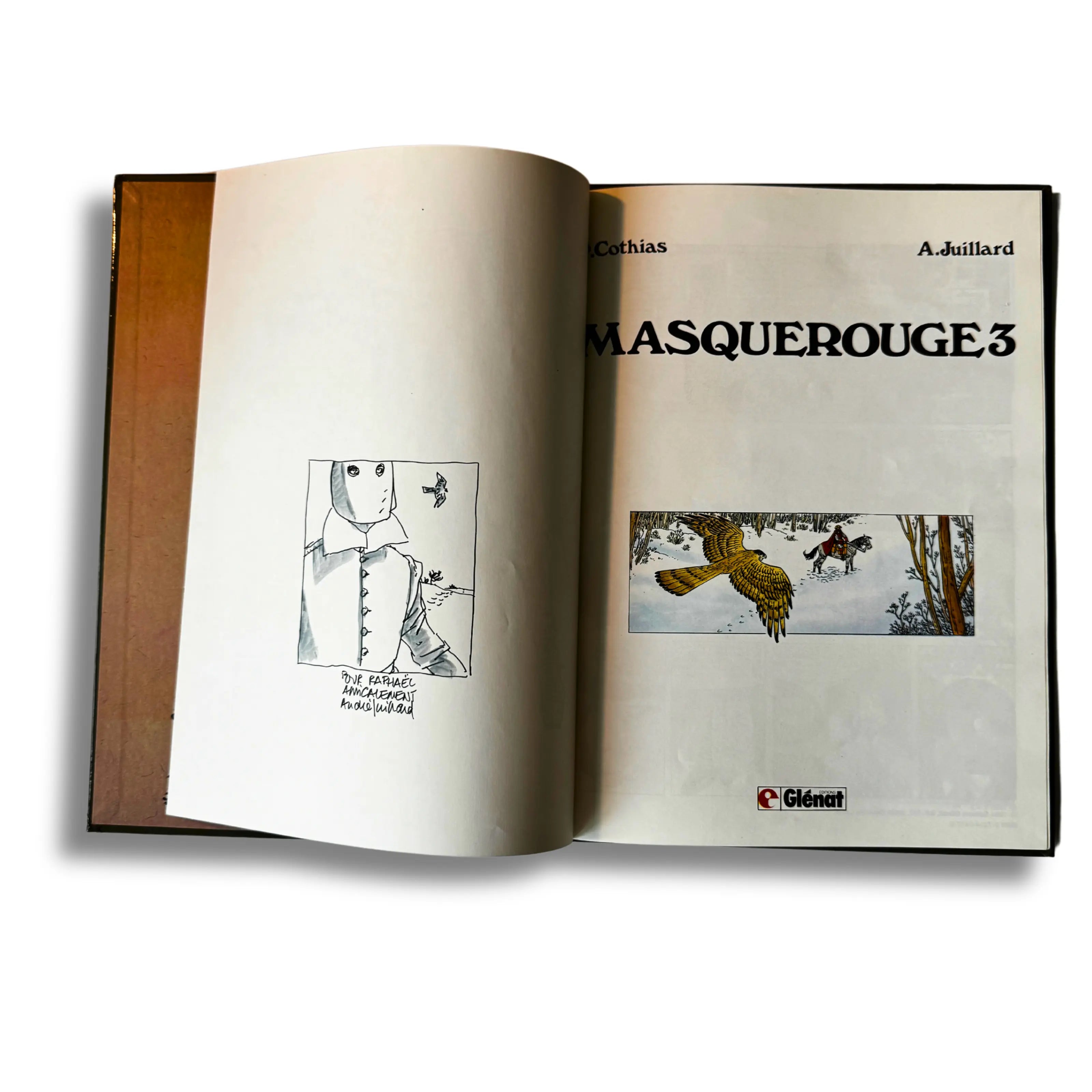 Masquerouge, Tome 3, dédicace de Juillard, 1987