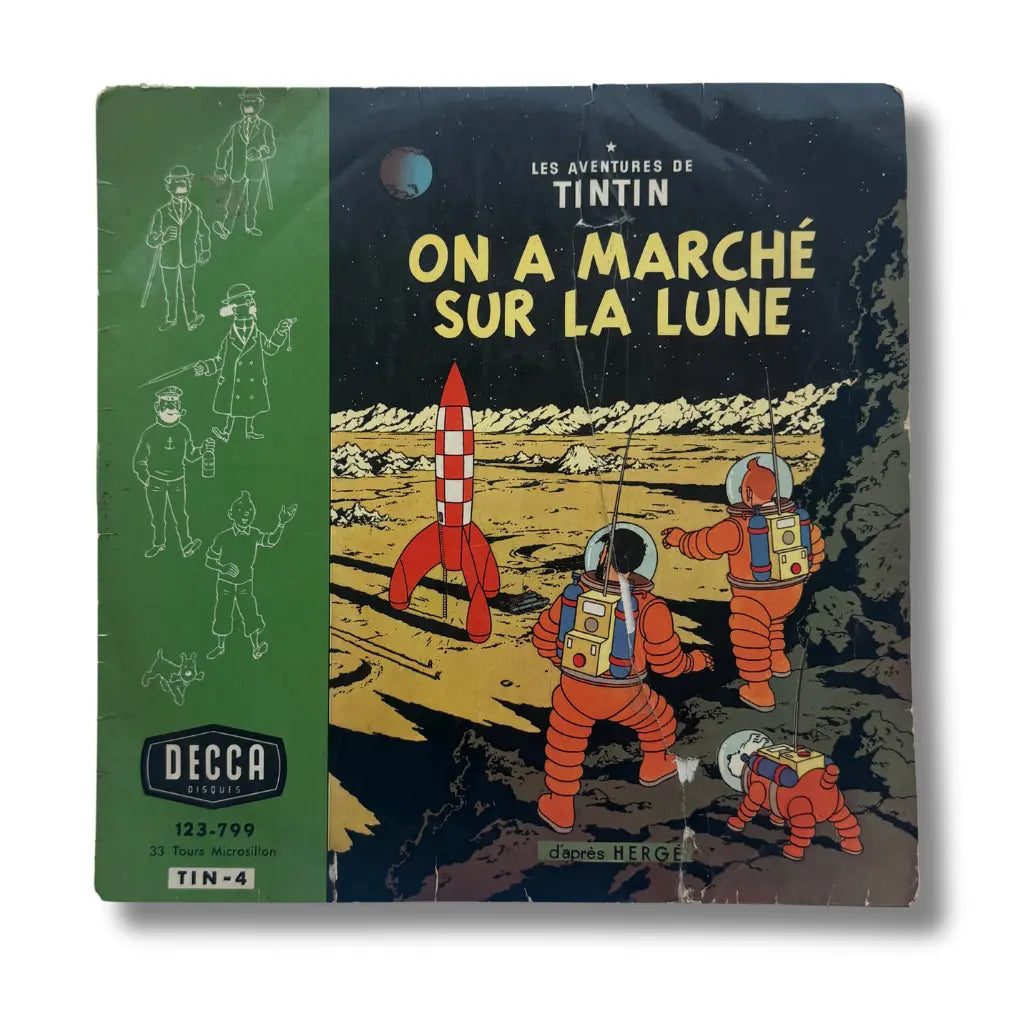 Les Aventures de Tintin : On a Marché Sur La Lune - Disque Vinyle 33 Tours, 1963