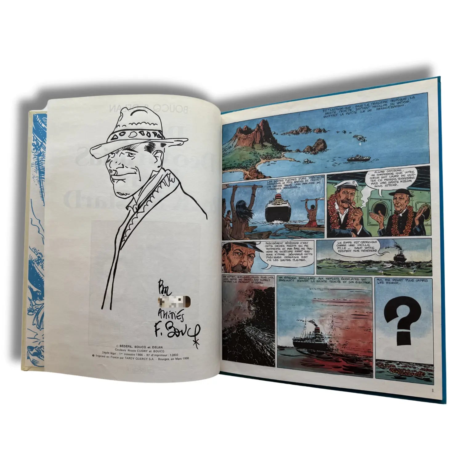 Rock Mastard – Tome 2 : Pas de Deo Gratias pour Rock Mastard | Album dédicacé par François Boucq