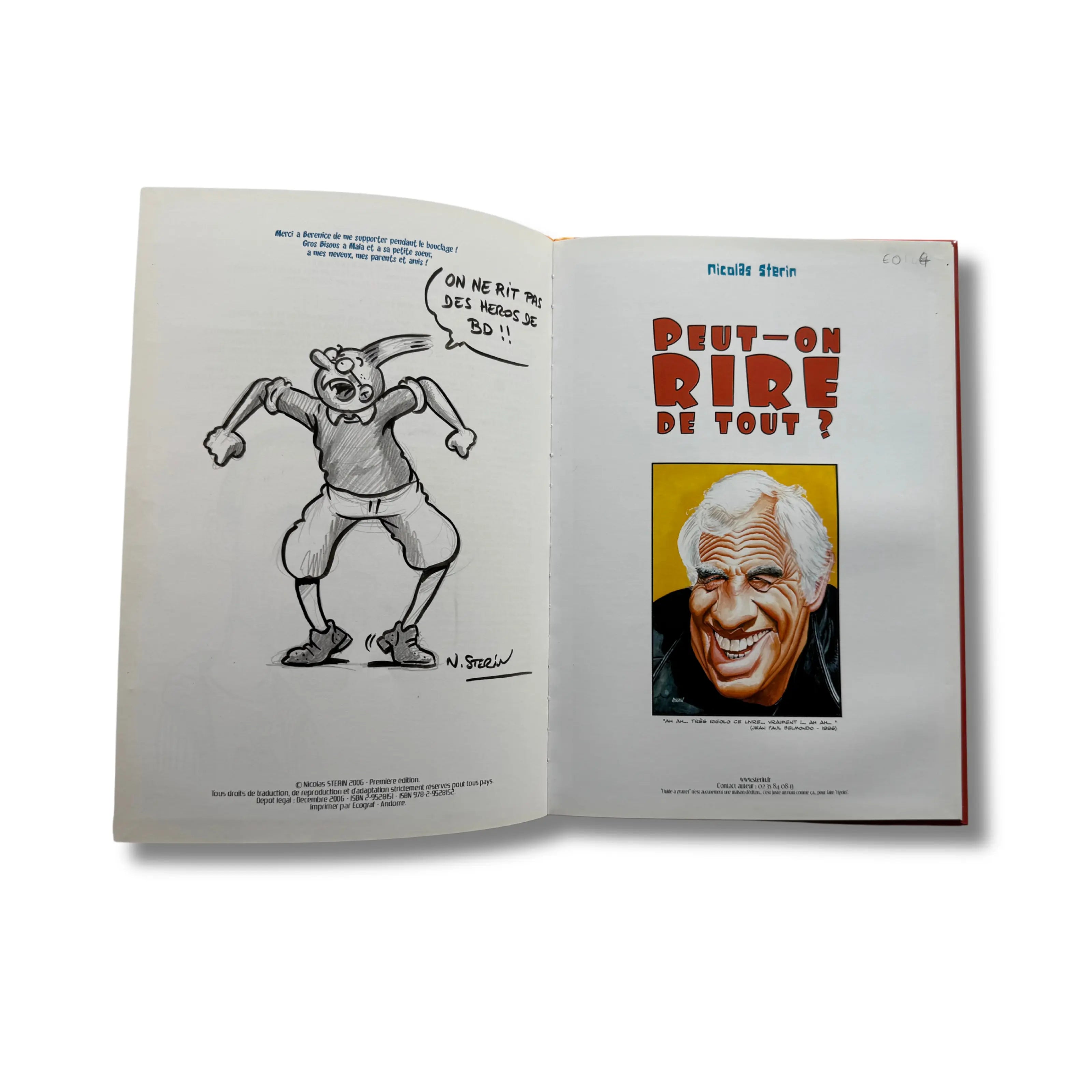 Peut-on rire de tout ? - Dédicace de Sterin - EO 2006