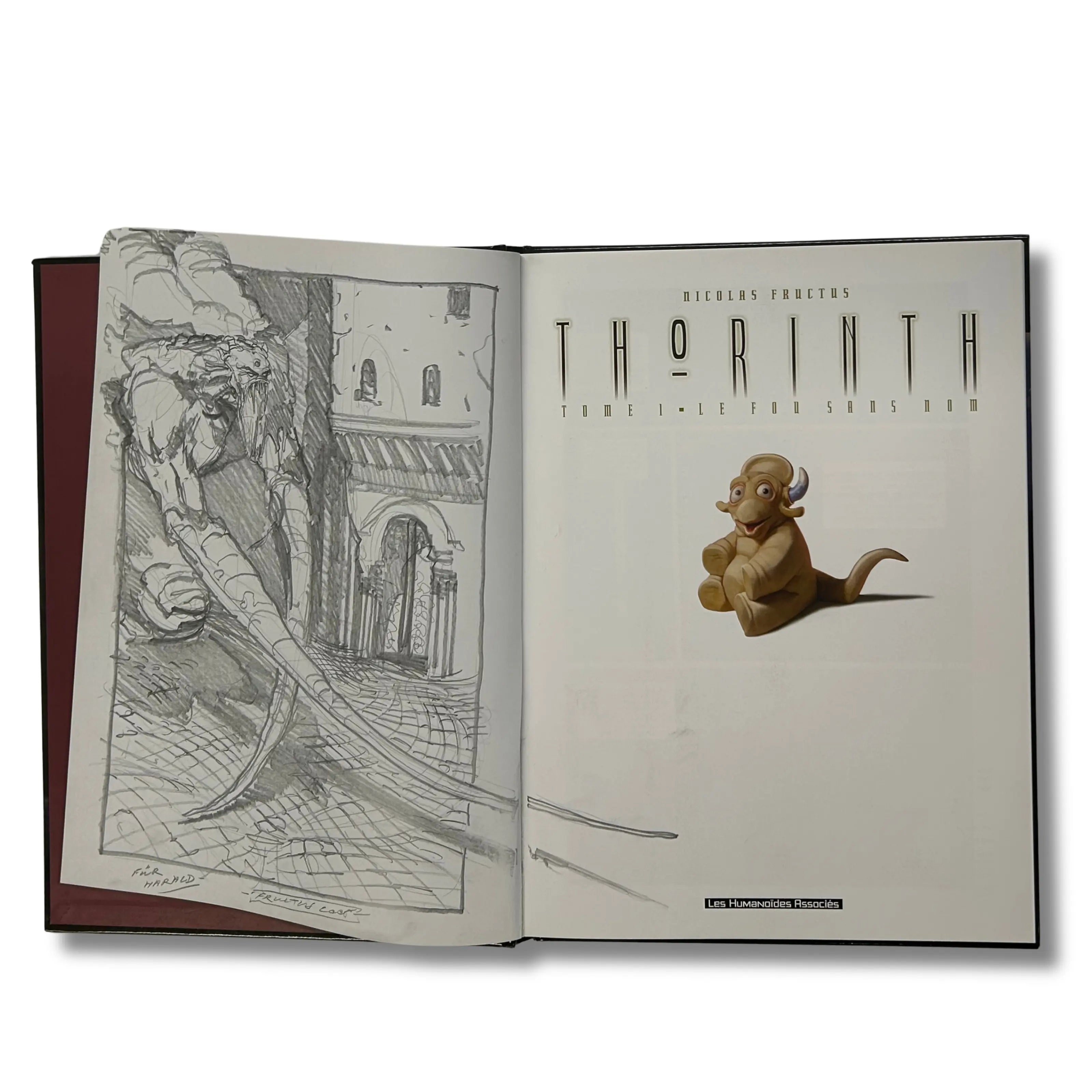 Thorinth, Tome 1 : Le fou sans nom - Dédicace de Fructus - EO 2001