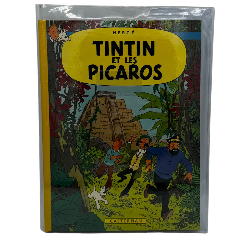 Bande dessinée Tintin et les Picaros dédicacé Hergé
