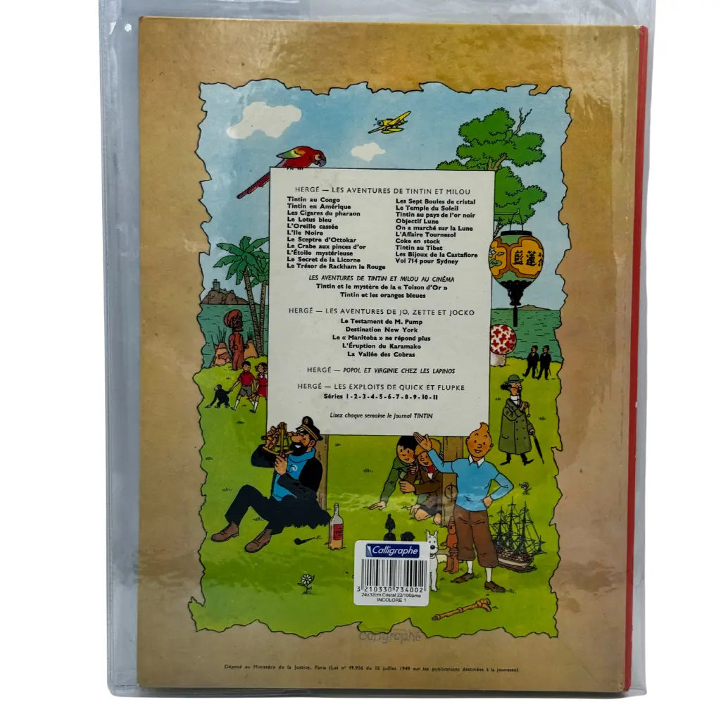 Bande dessinée Tintin l'oreille cassée dédicace Hergé