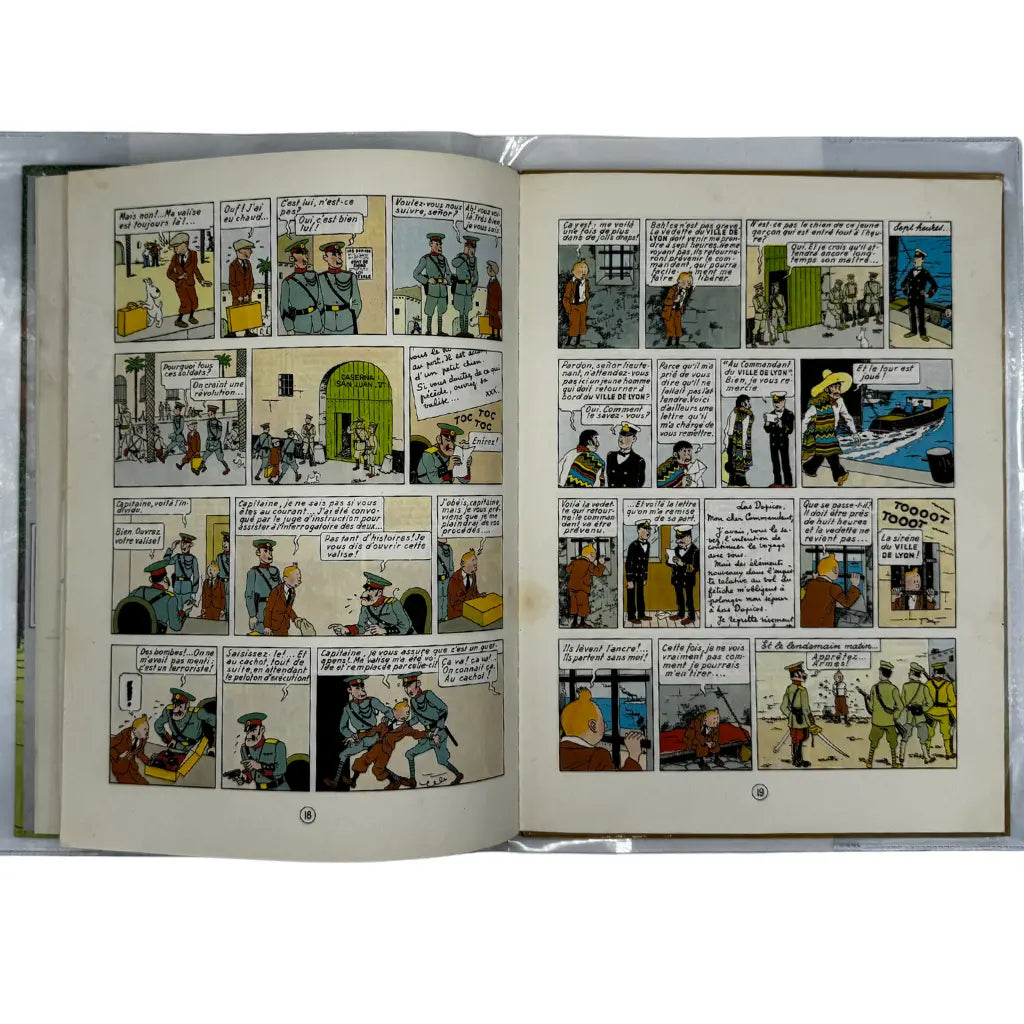 Bande dessinée Tintin l'oreille cassée dédicace Hergé