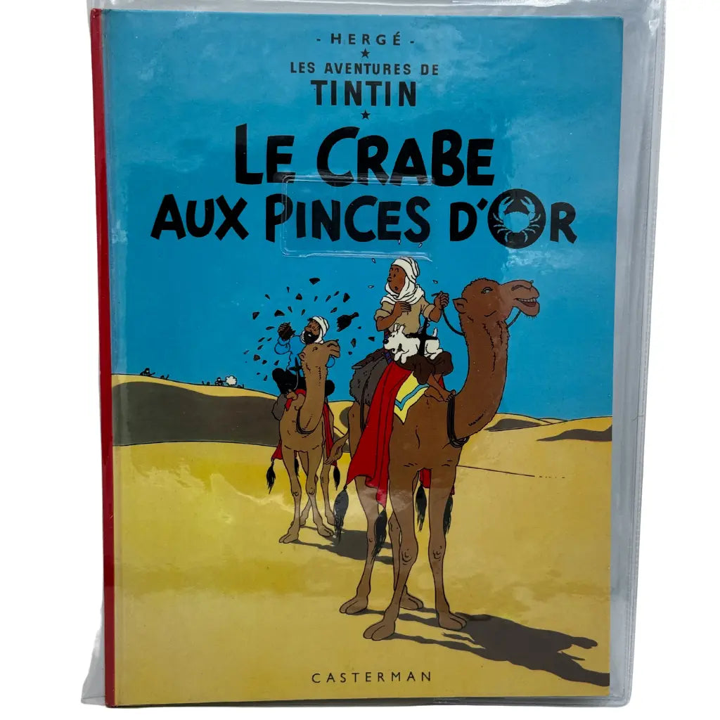 Bande dessinée Tintin Le crabes aux pinces d'or dédicace Hergé