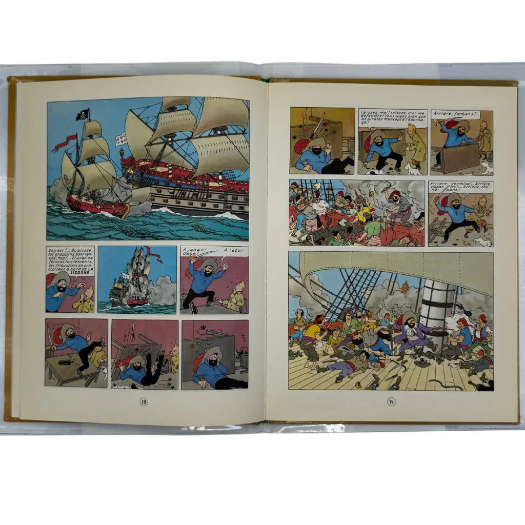 Bande dessinée Tintin Le secret de la licorne dédicace Hergé