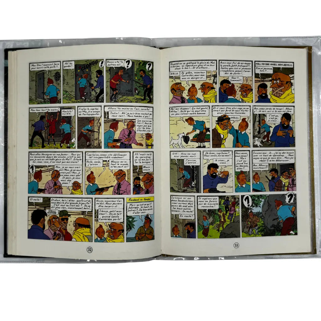 Bande dessinée Tintin Vol 714 pour Sydney dédicacé par Hergé