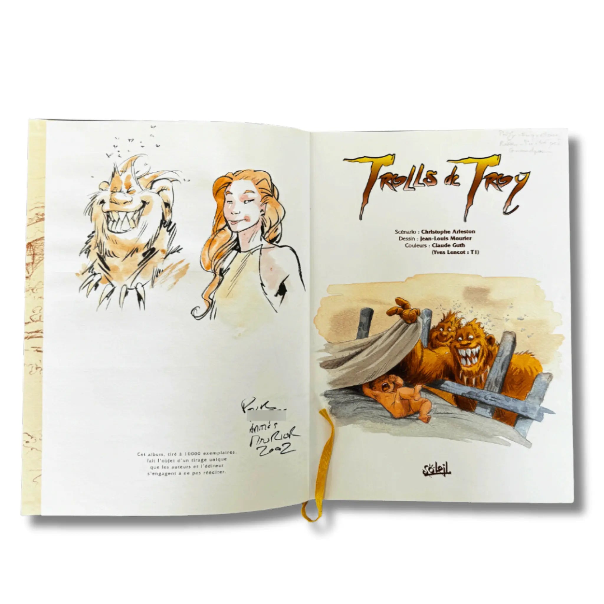 Trolls de Troy, Histoires Trolles - Intégrale Tome 1 à 4 - Dédicace de Mourier - EO 2002