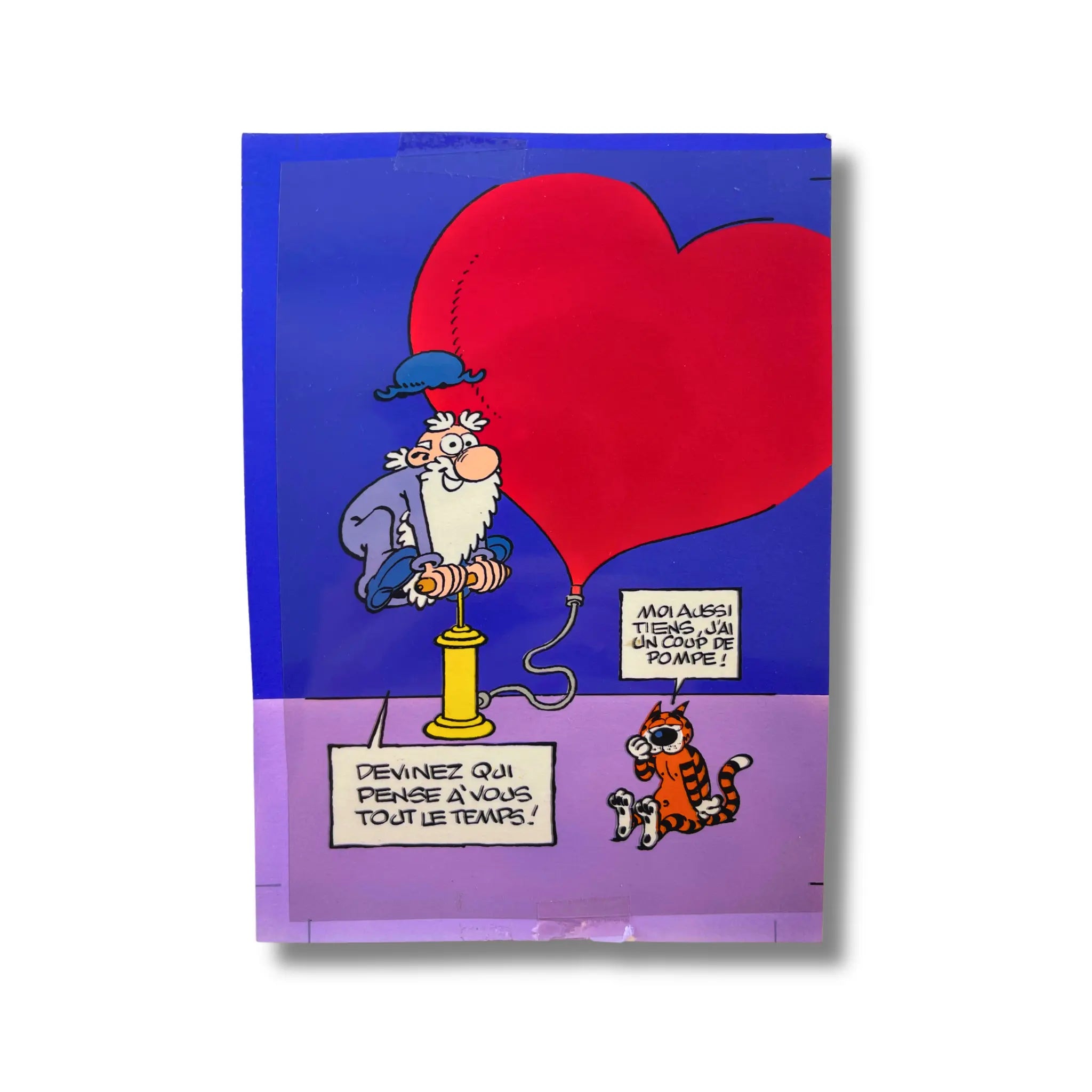 Léonard – Illustration couleur sous blister – Turk & de Groot – Dargaud 1988