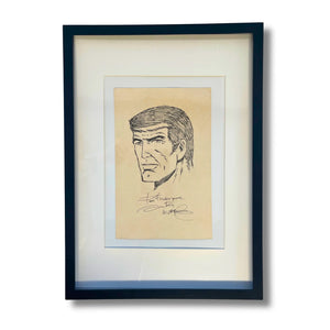 Original dessin de XIII, signé par William Vance  – Dédicace avec cadre